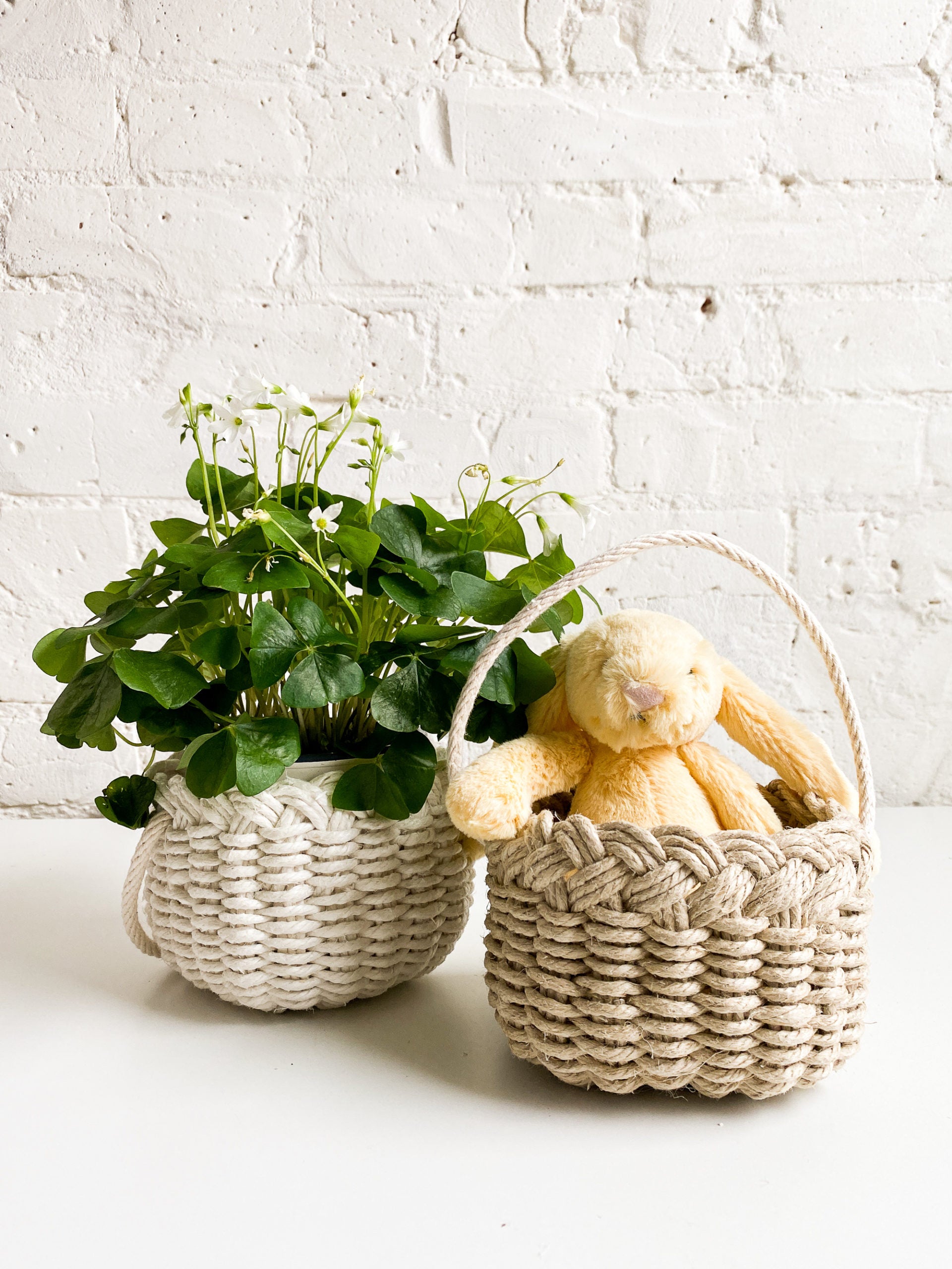 Beginner Basket Weaving Kit - Twined Linen Dish