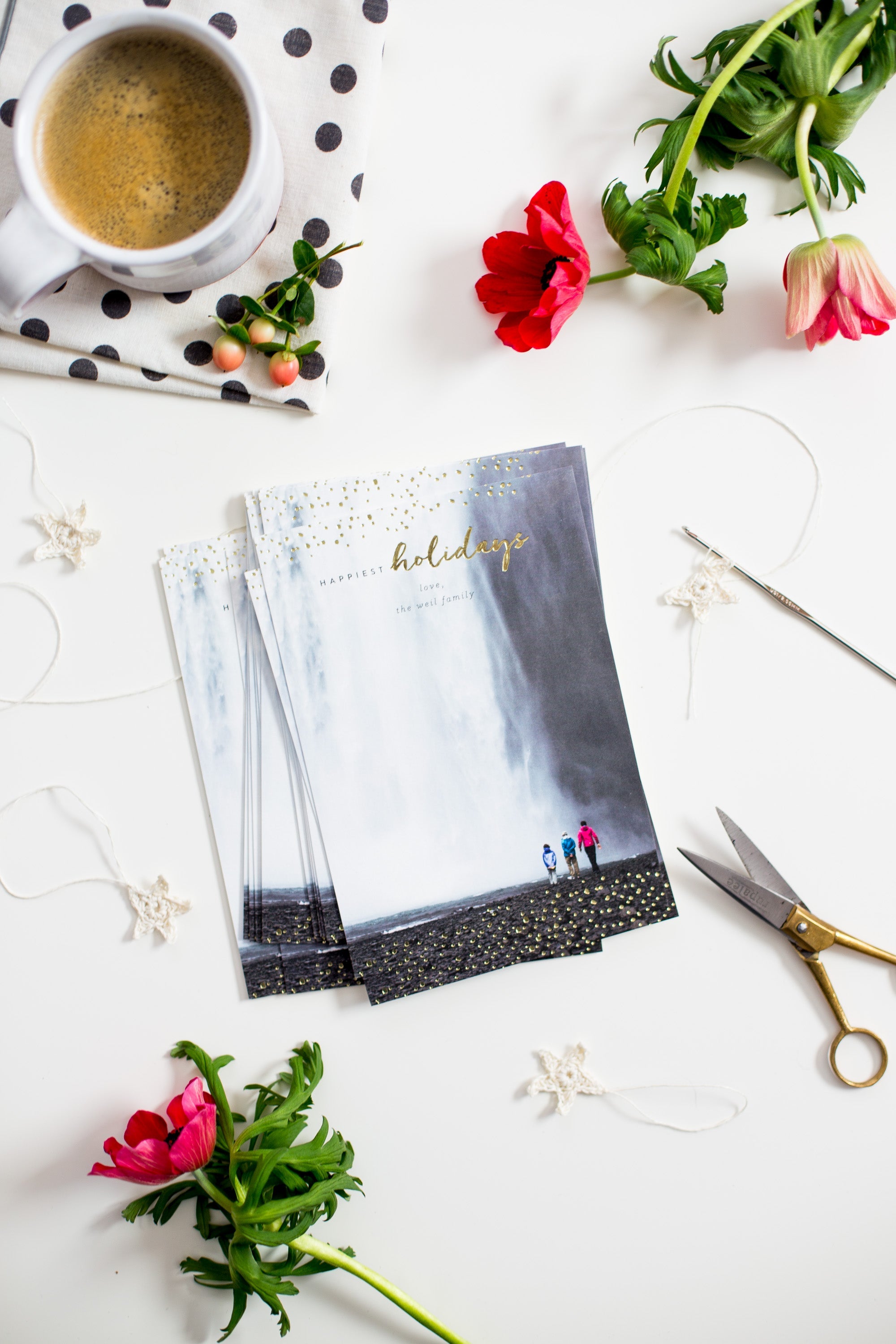 Five Tips for Big Impact Holiday Cards + Crochet Star Ornament How To