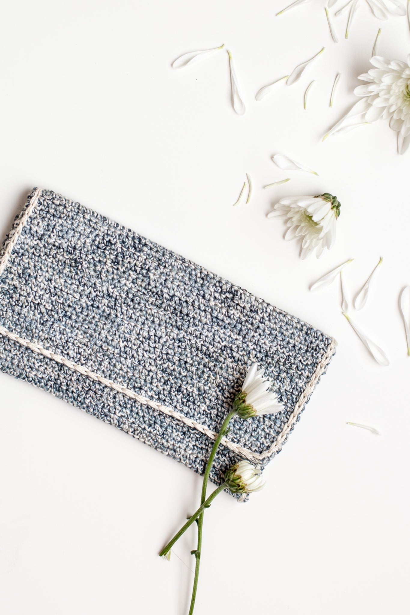 Marled Crochet Clutch Pattern by Anne Weil of Flax & Twine