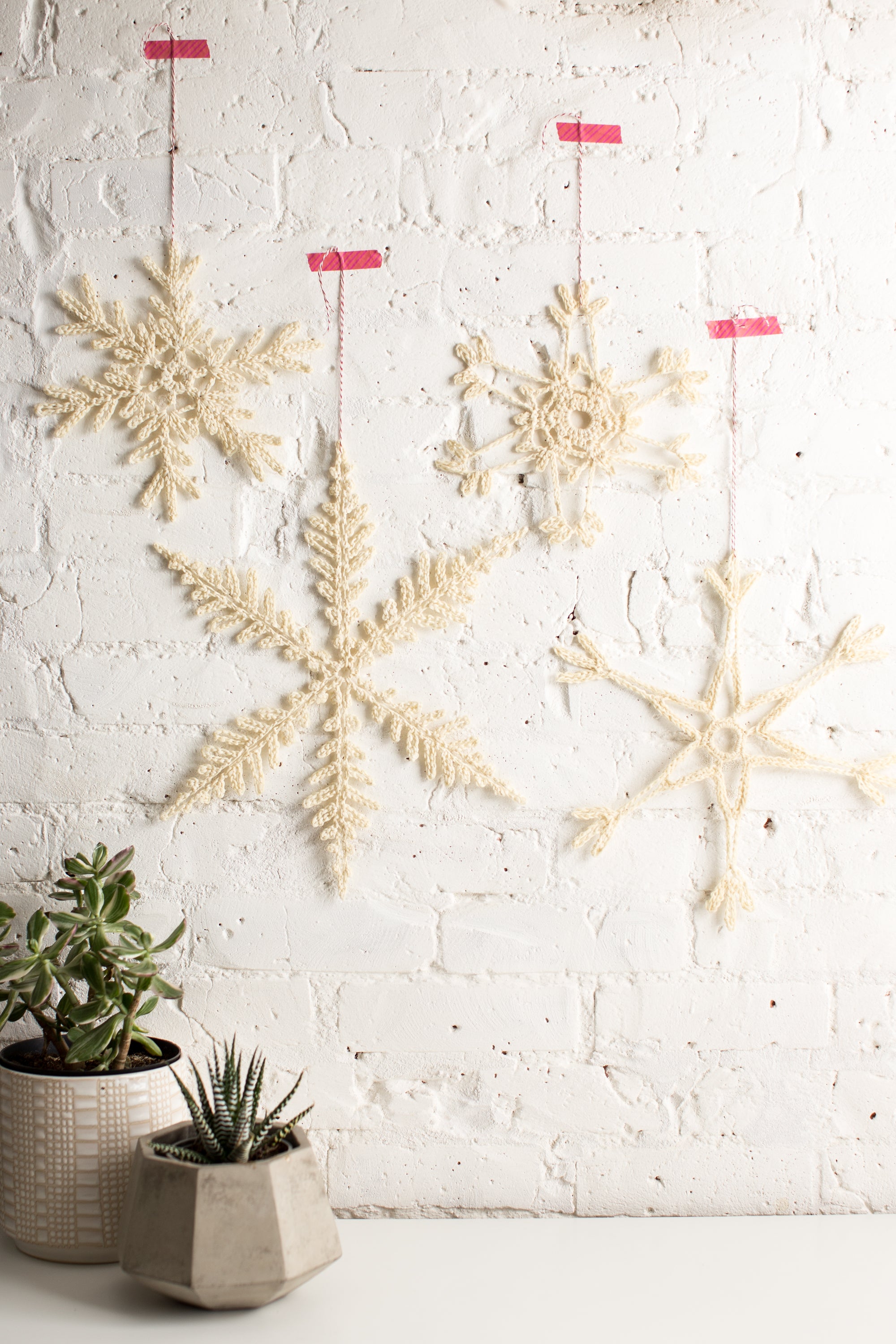 Giant Crocheted Snowflakes For The Holidays