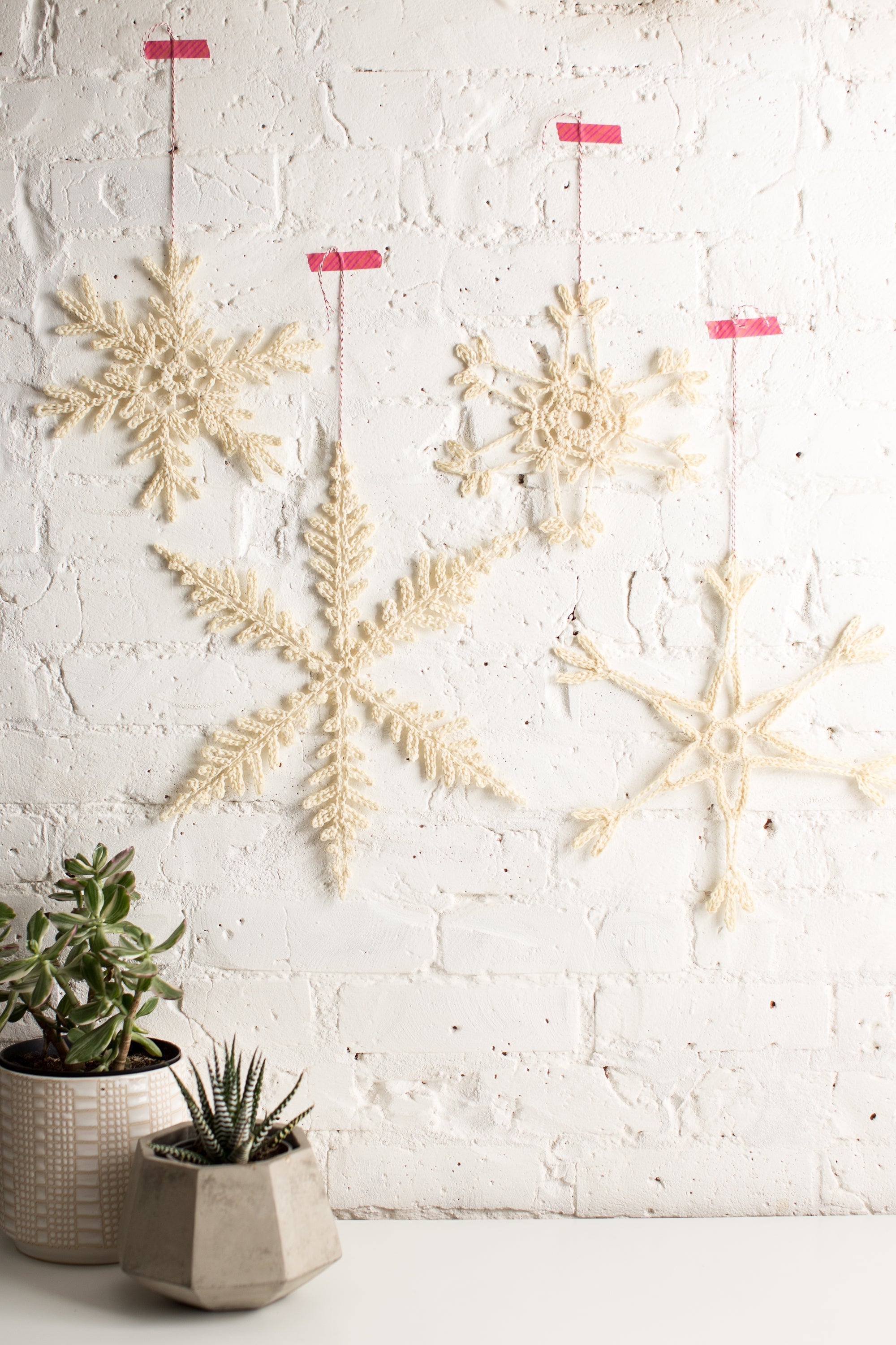 Giant Crocheted Snowflakes For The Holidays