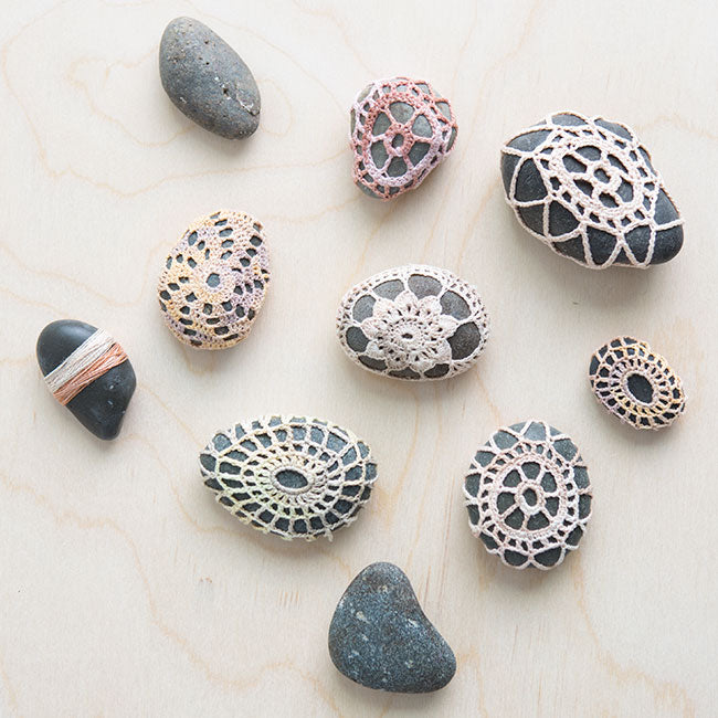 Crocheted Covers for Stones and Other Objects