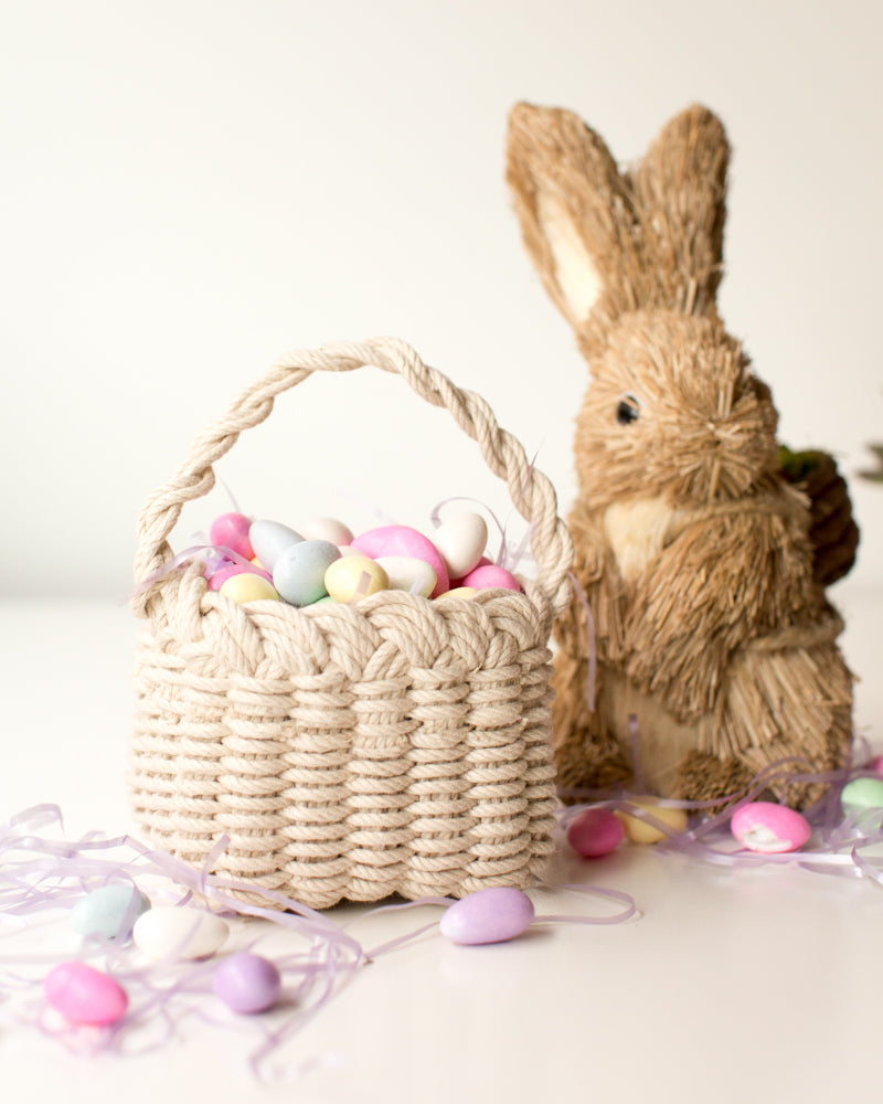Hand Woven Basket Tutorial for Easter