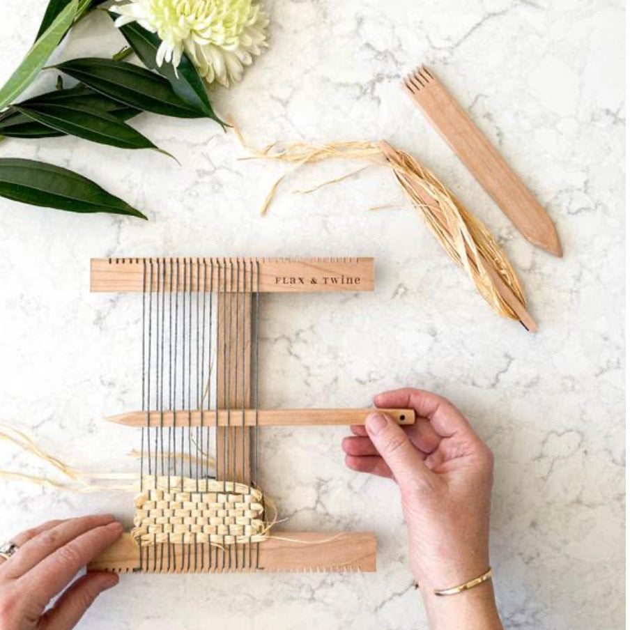 Handmade Hand Looms from Flax & Twine