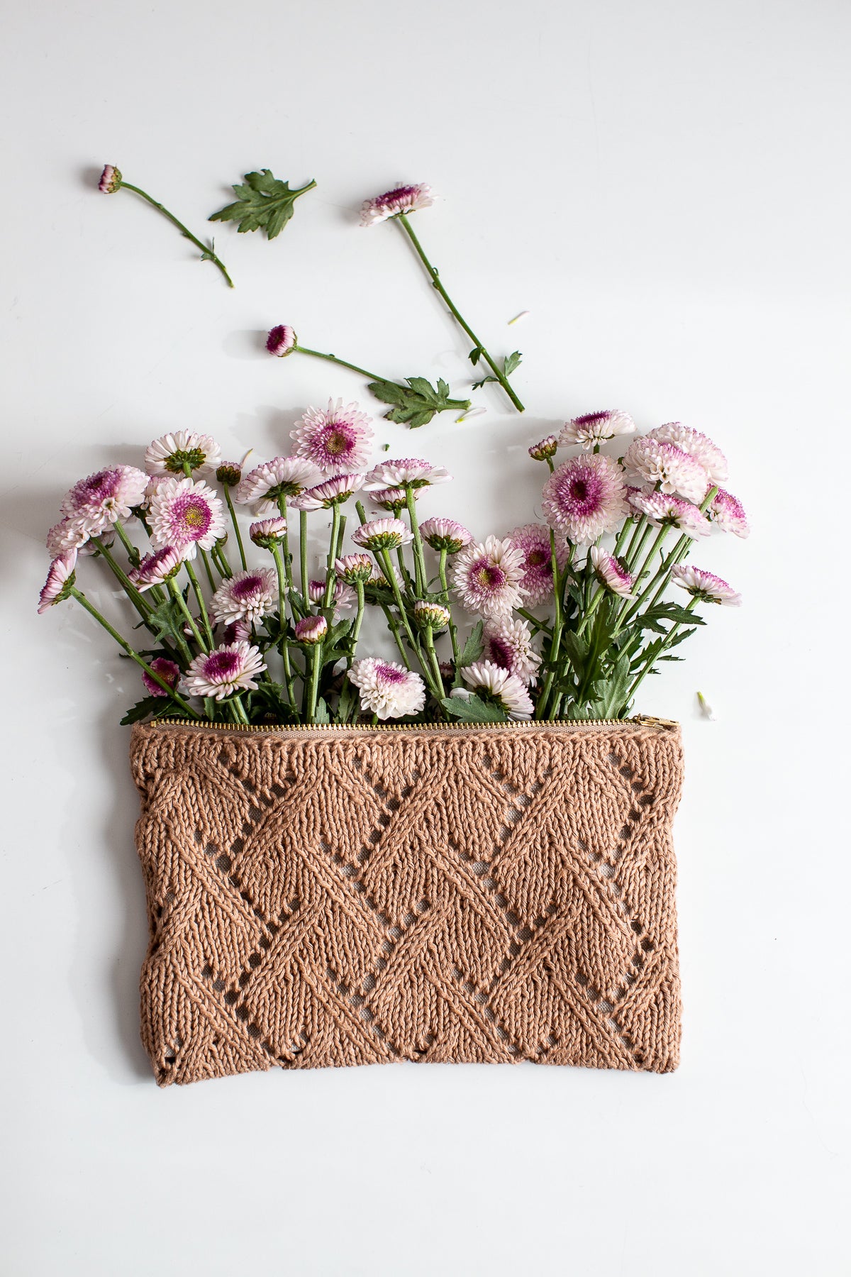 New Knit Zipper Bag - The Rowan Pouch