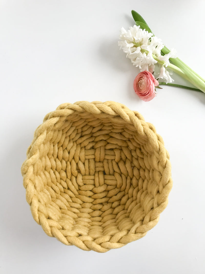 Felted Wool Twined Woven Bowl; New Kits Available Now!