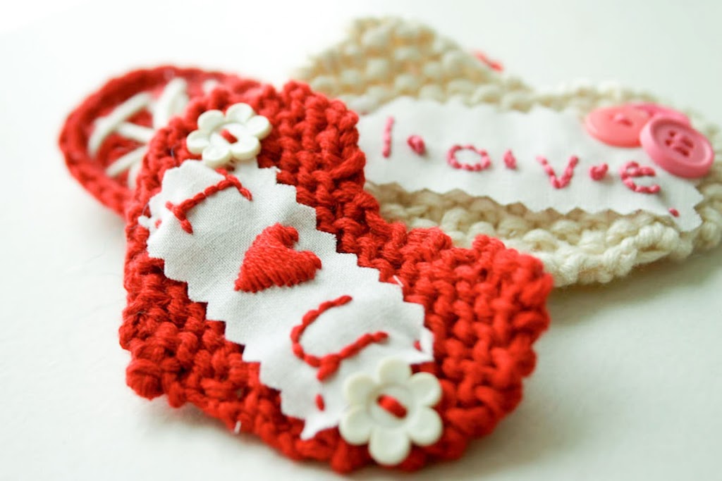 Sweetheart Knit Valentine DIY Tutorial
