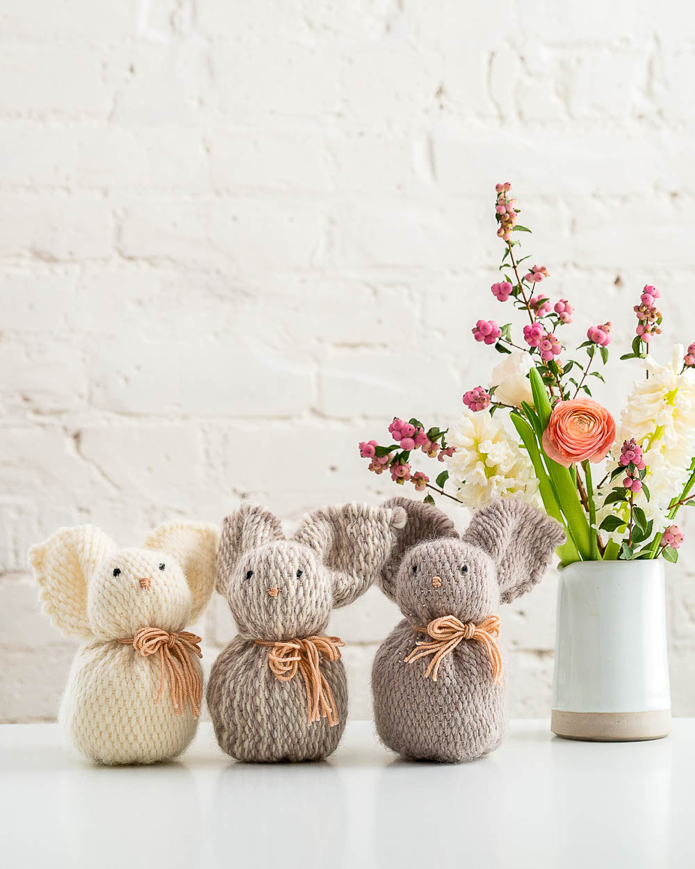 Easy No Loom Woven Stuffed Bunny Rabbit Pattern and Video