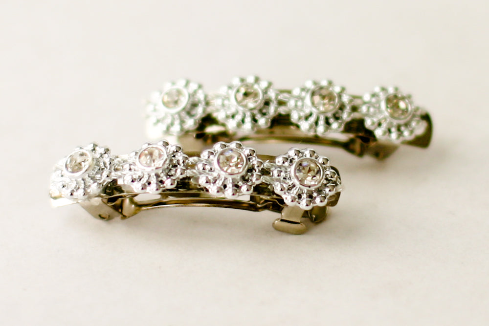 Girls DIY Diamond Barettes - a year of handmade gift