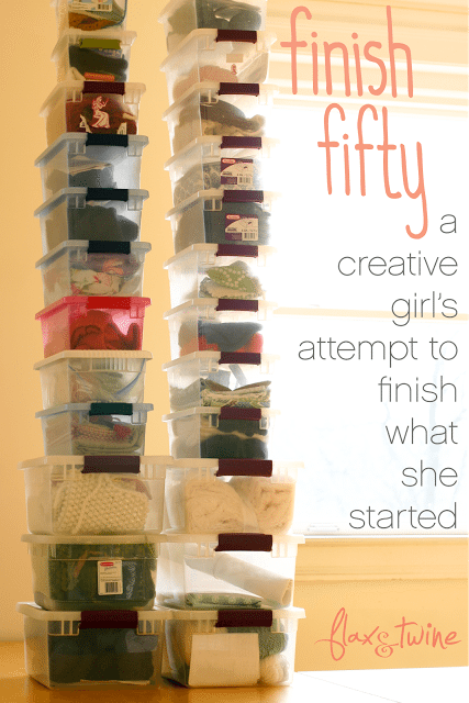 finish fifty - a creative girl's attempt to finish what she started