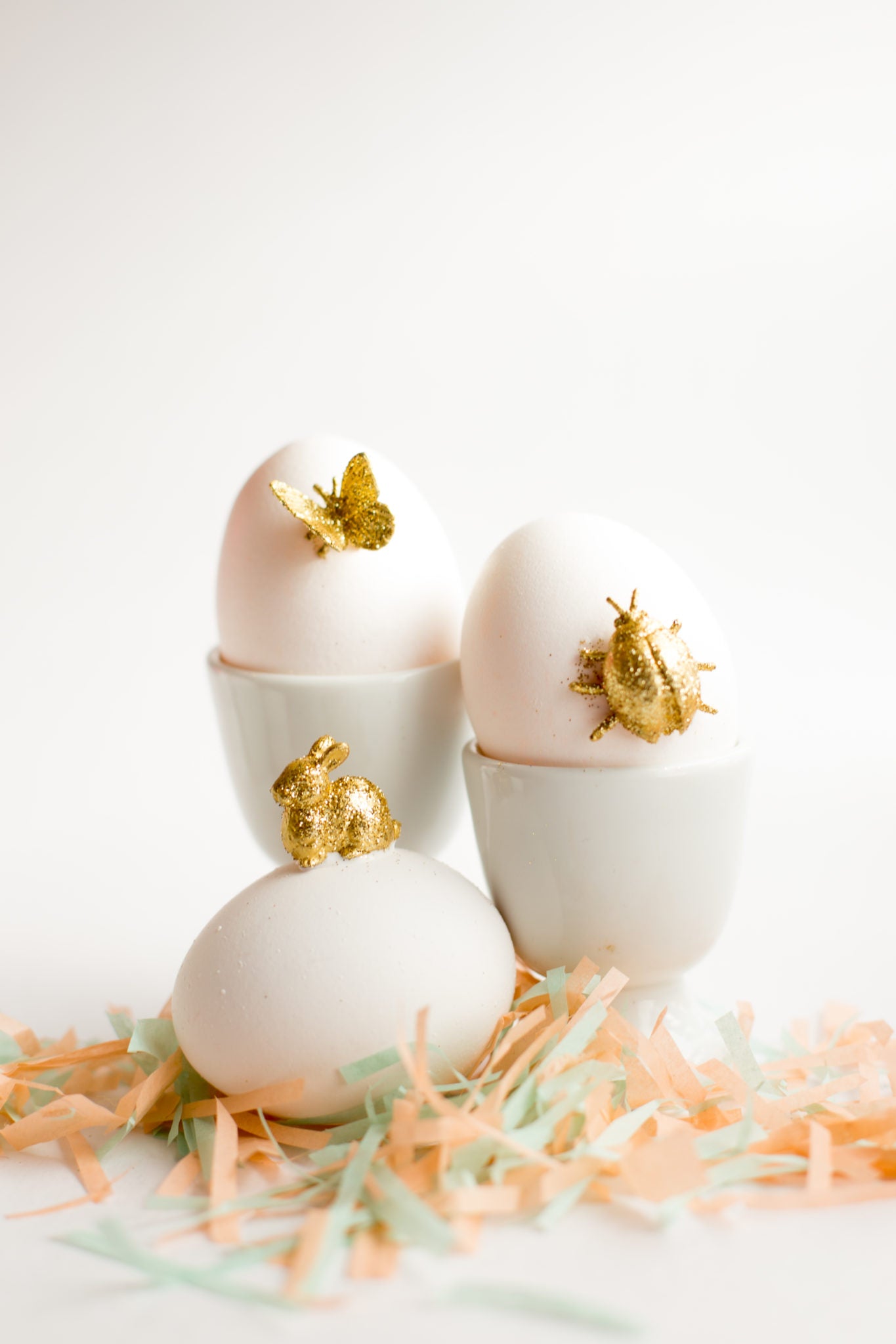 Gold Animal Easter Eggs DIY