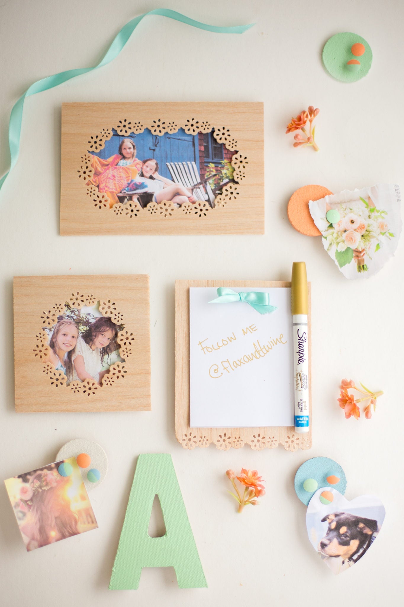 DIY Locker Decorations: Wooden Frames + Notepad