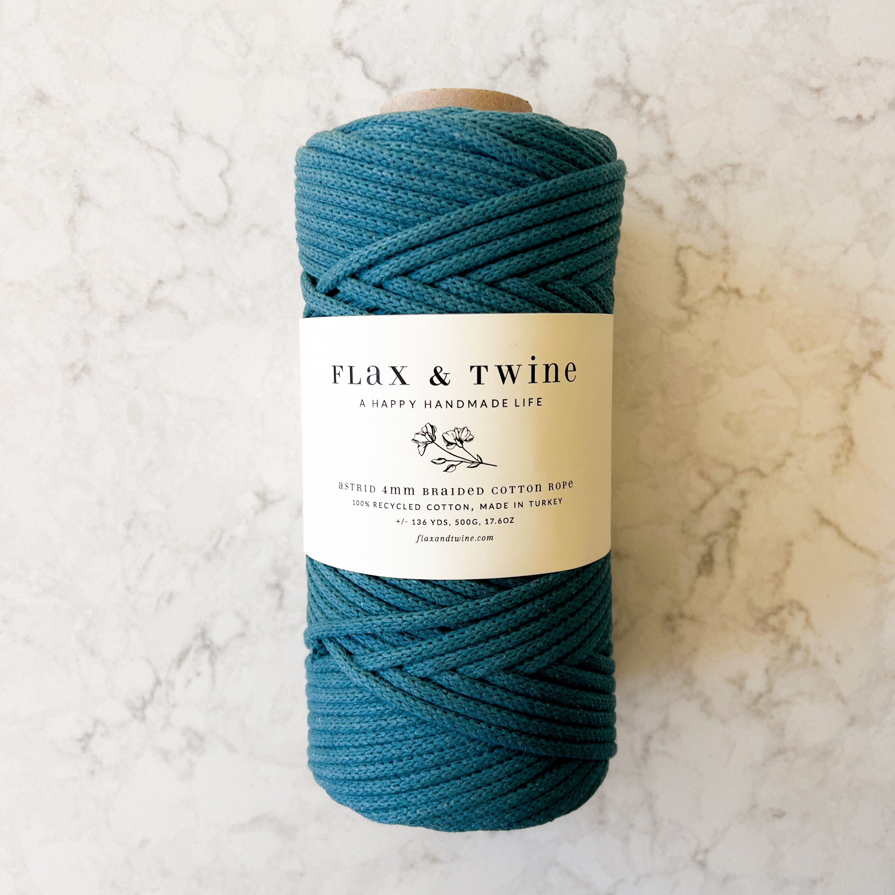 Flax & Twine 4mm Astrid Braided Cotton Rope