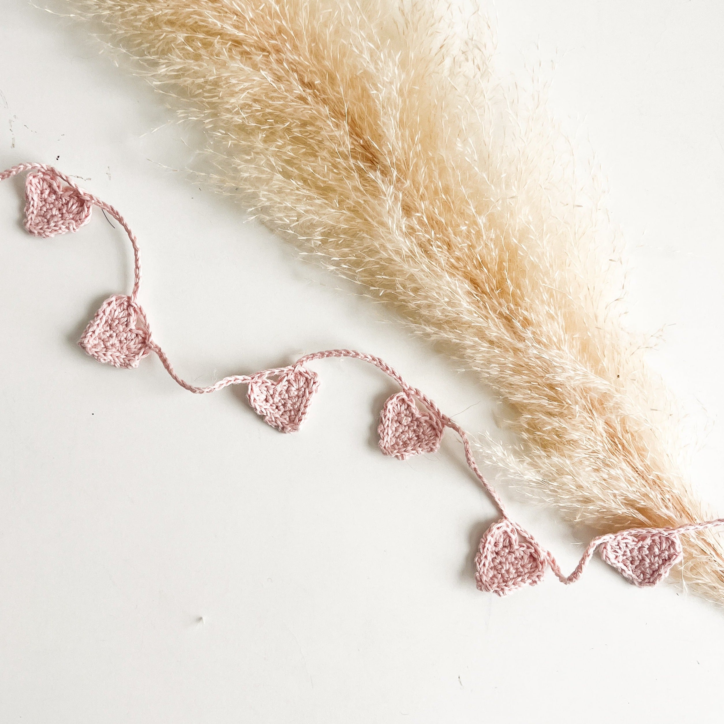 Tiny Crochet Heart Garland Kit