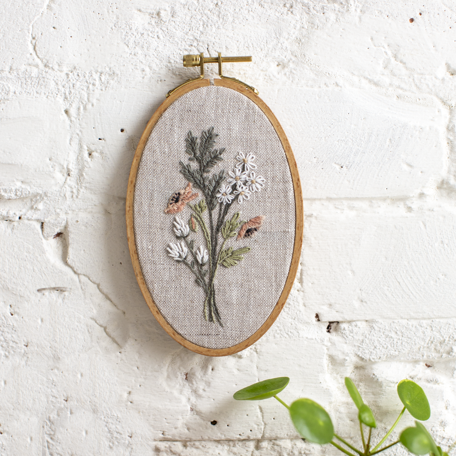 Botanical Bouquet Embroidery Kit