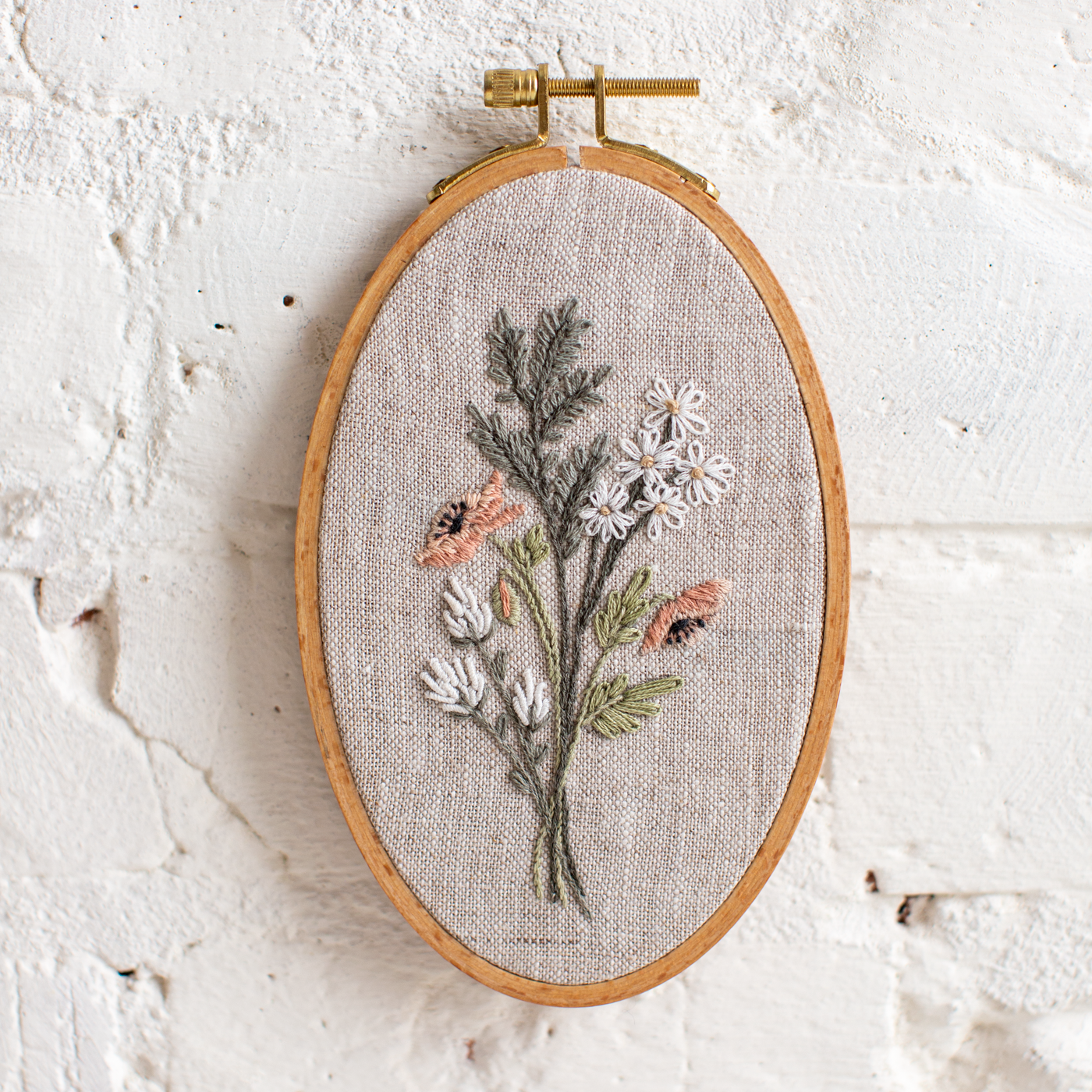 Botanical Bouquet Embroidery Pattern & Video