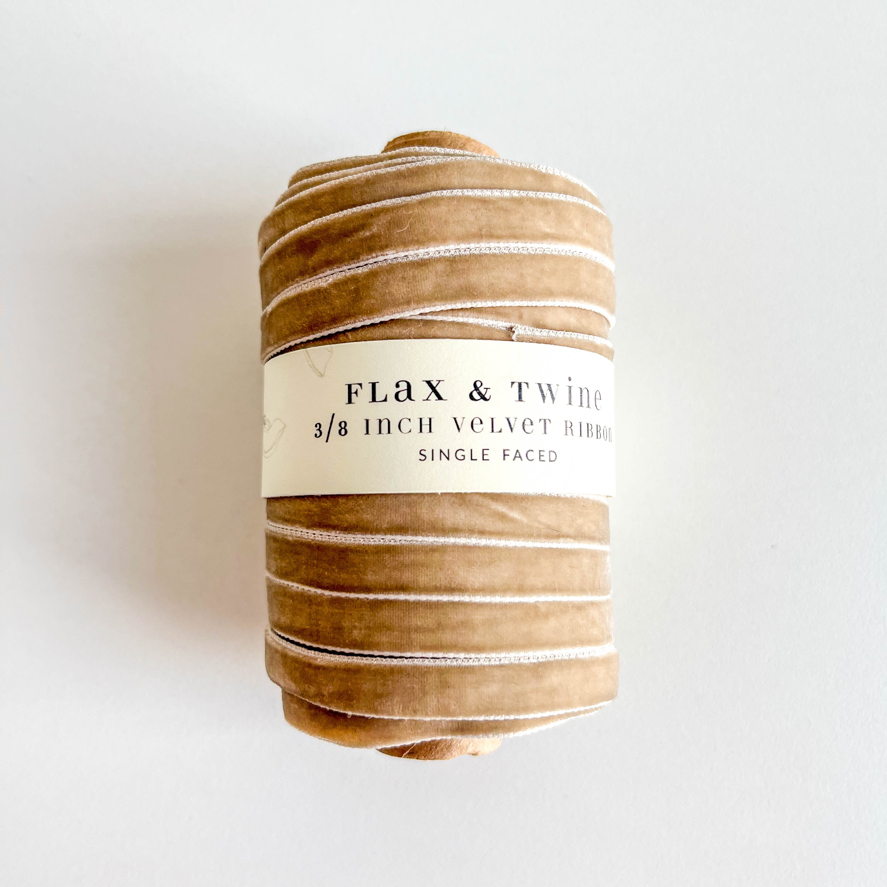 Flax & Twine 3/8" Velvet Ribbon