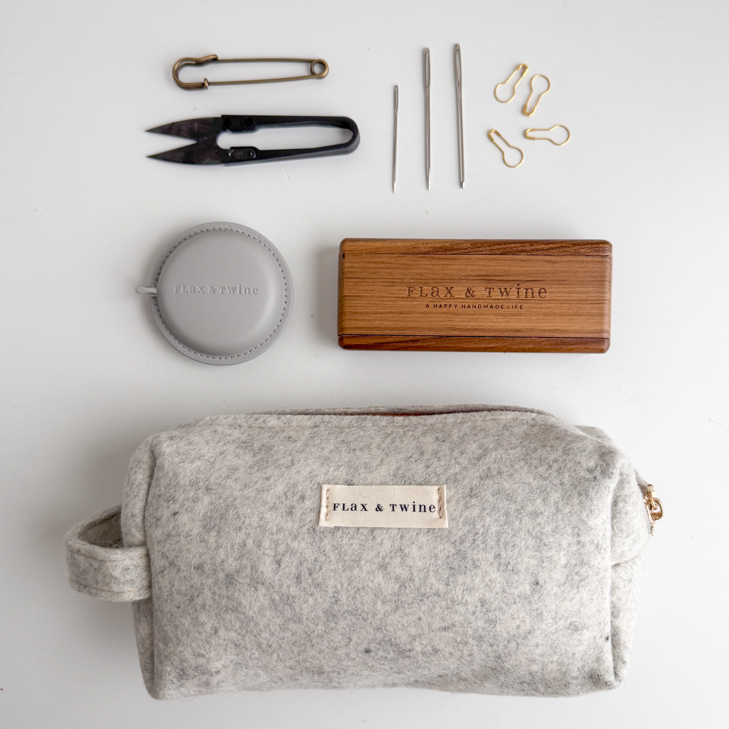 Flax & Twine Felt Notions Bags