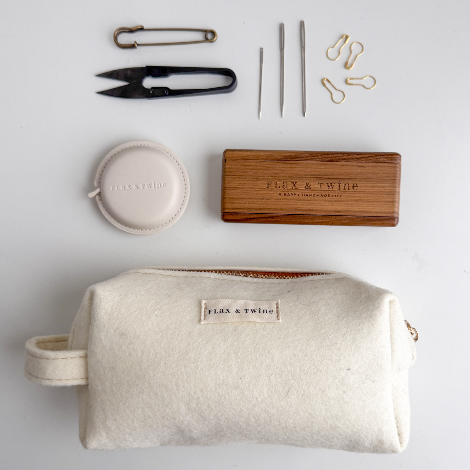 Flax & Twine Felt Notions Bags