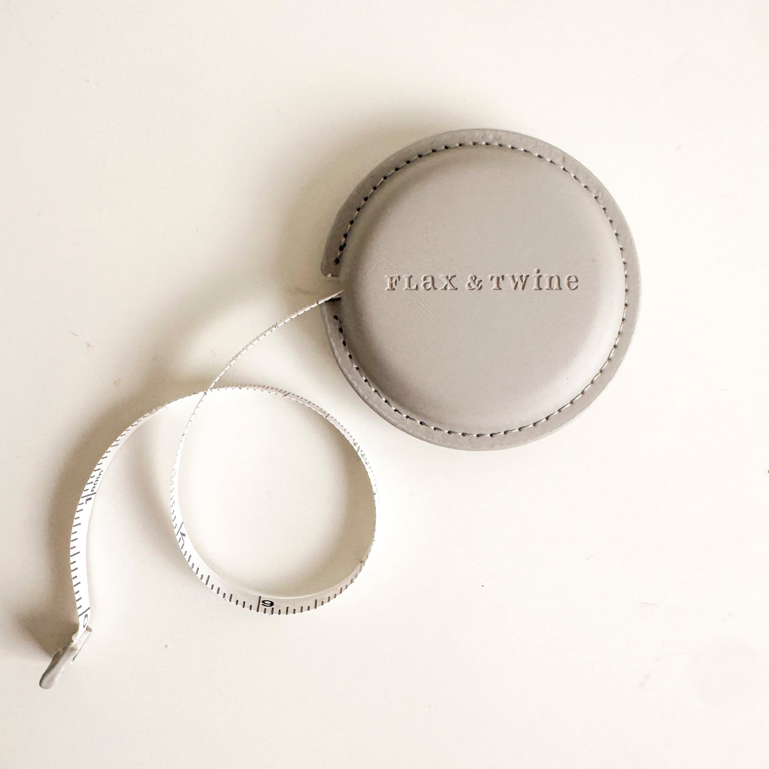 Flax & Twine Embossed Measuring Tape