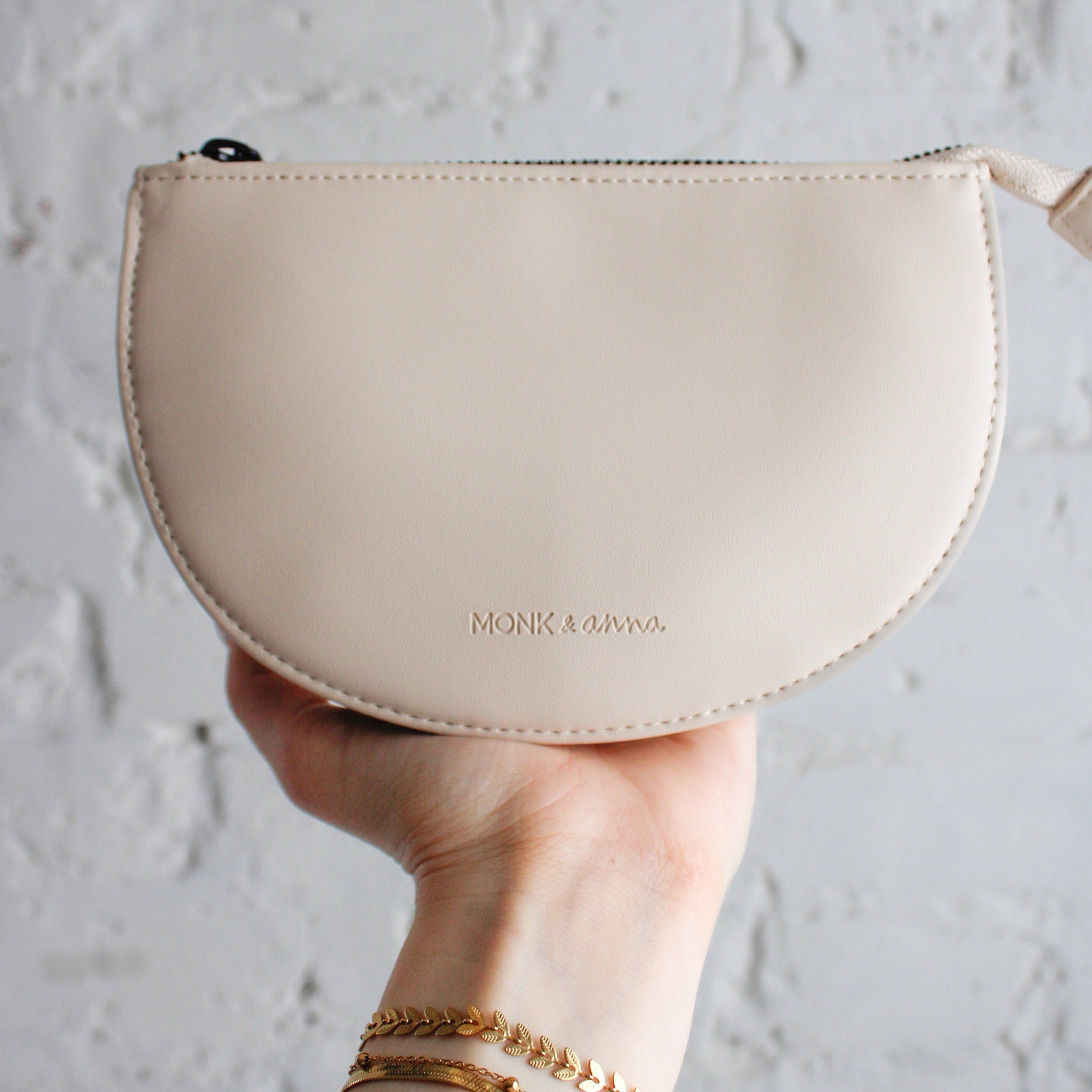 Half-Moon Leather Pouch