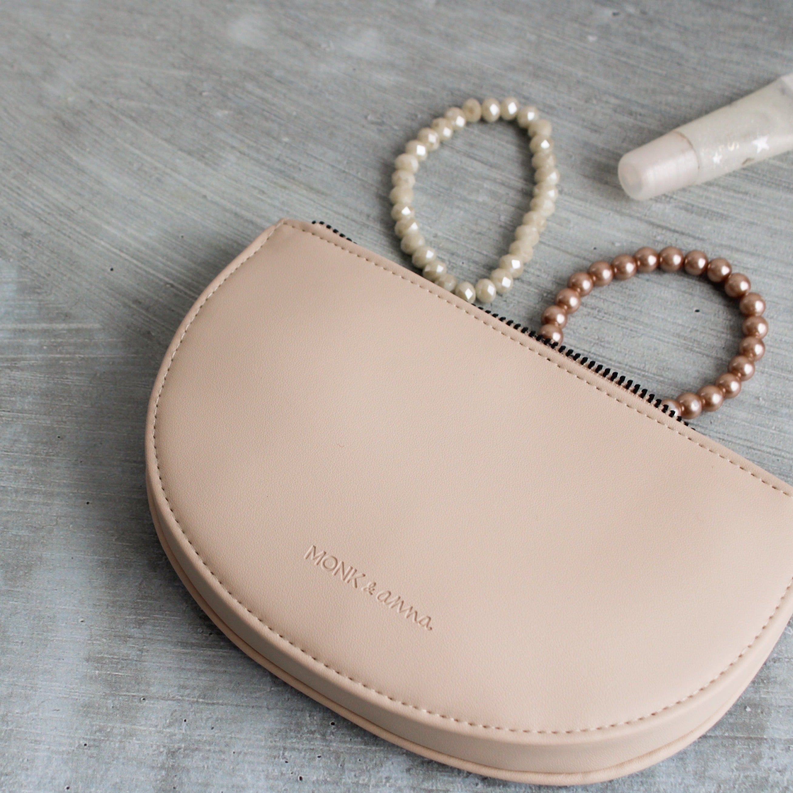 Half-Moon Leather Pouch