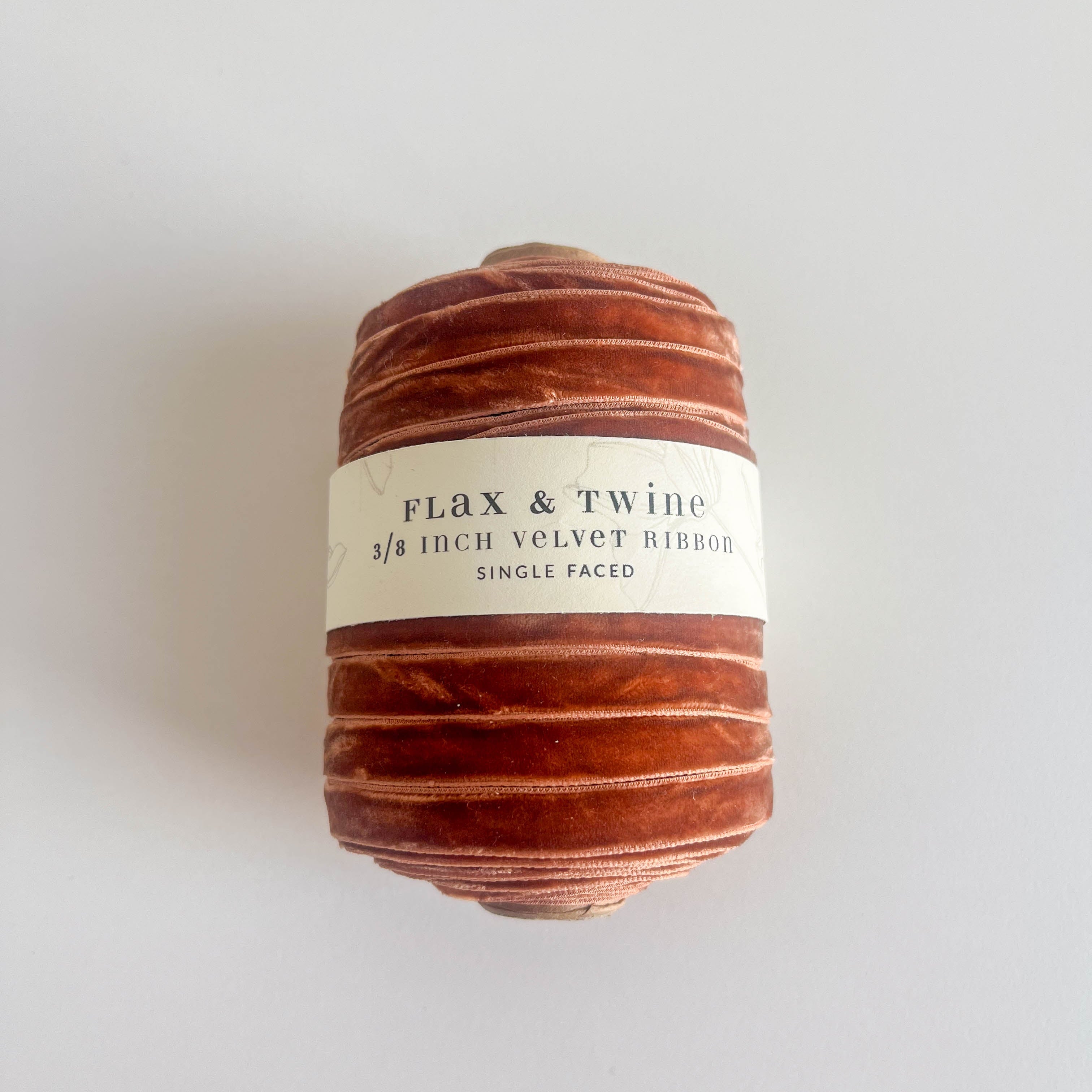 Flax & Twine 3/8" Velvet Ribbon