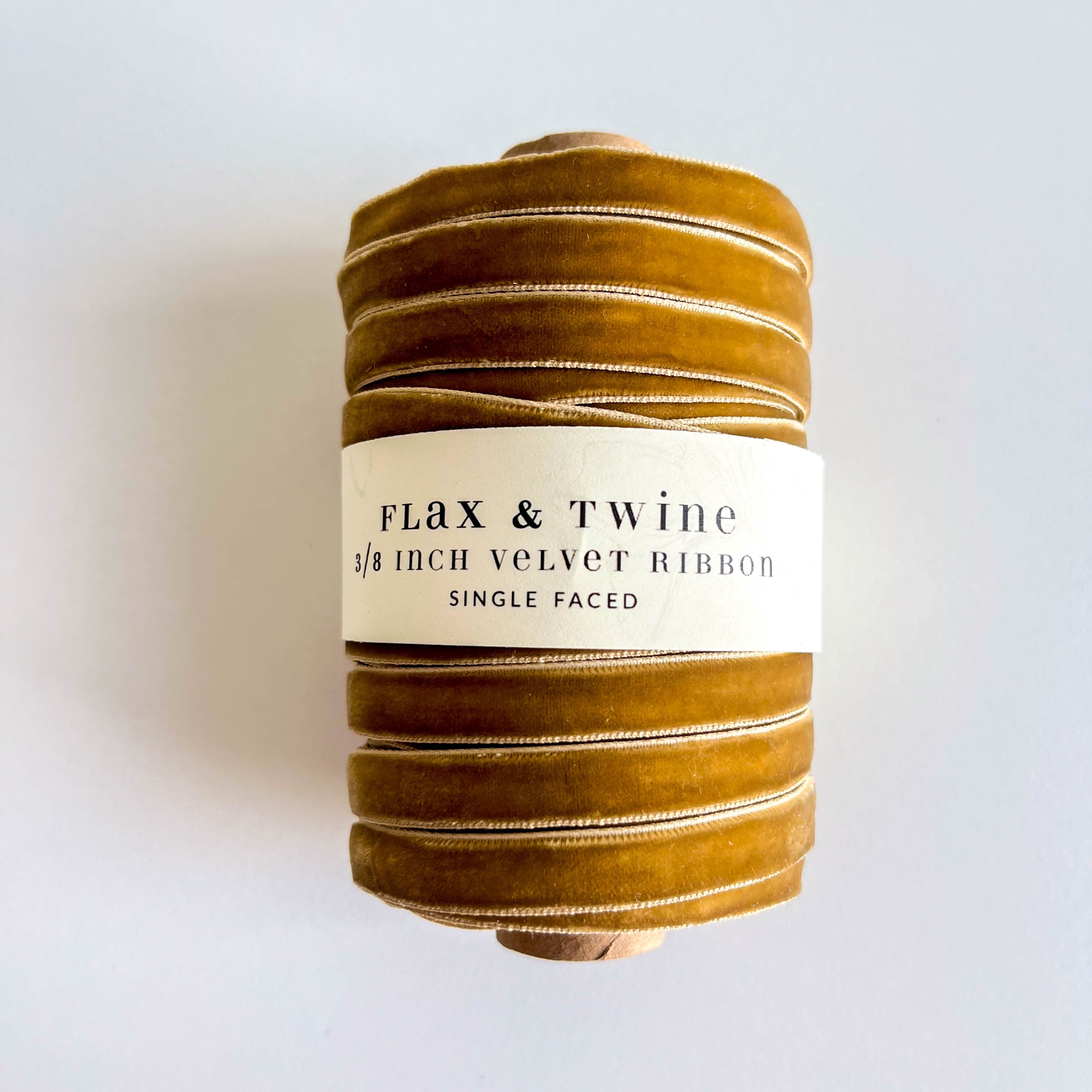 Flax & Twine 3/8" Velvet Ribbon