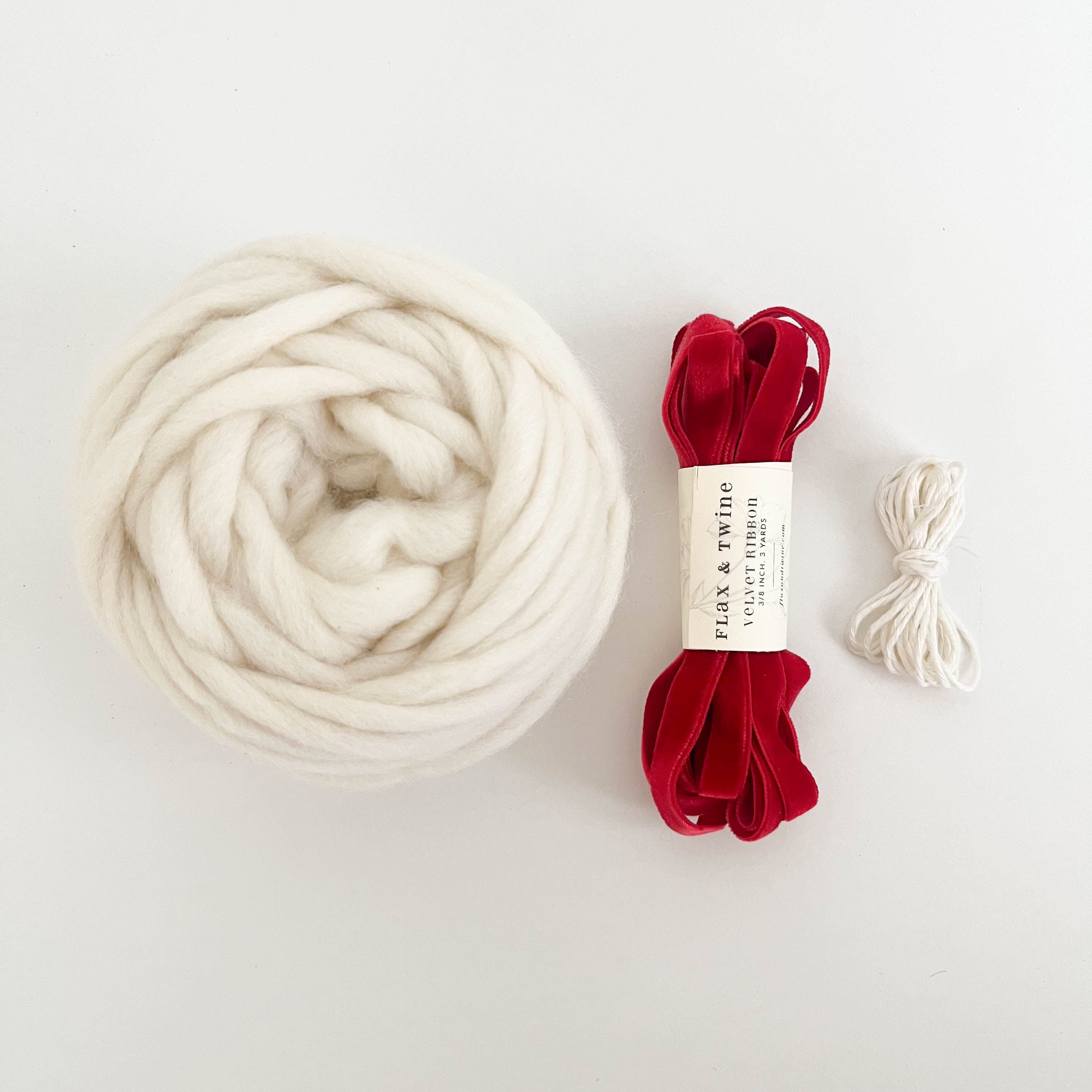 Holiday Wooly Wreath Ornament Kit (Makes 5)