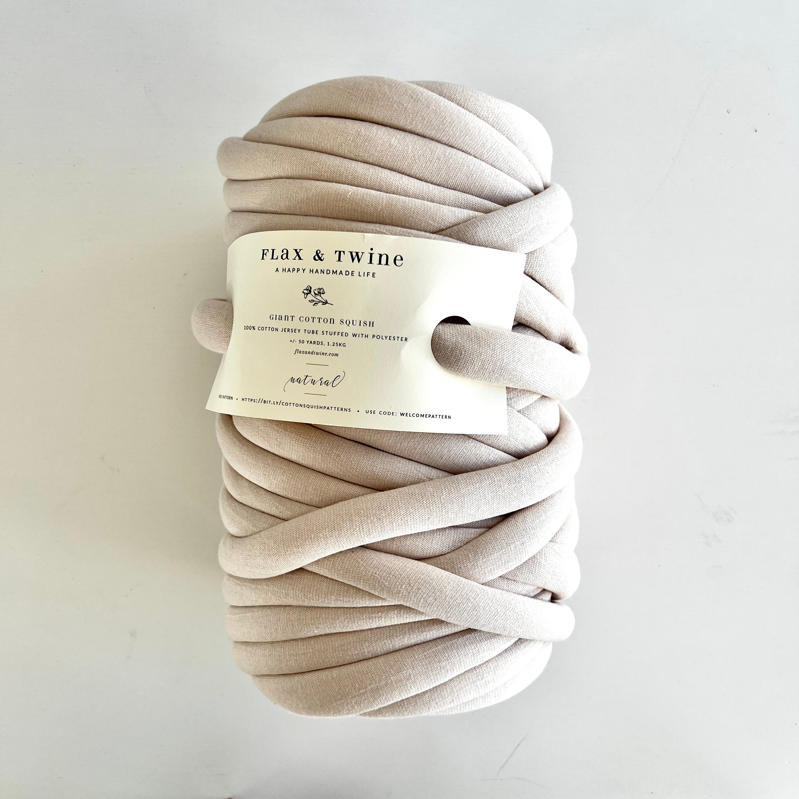Flax & Twine Giant Cotton Squish Yarn Skein