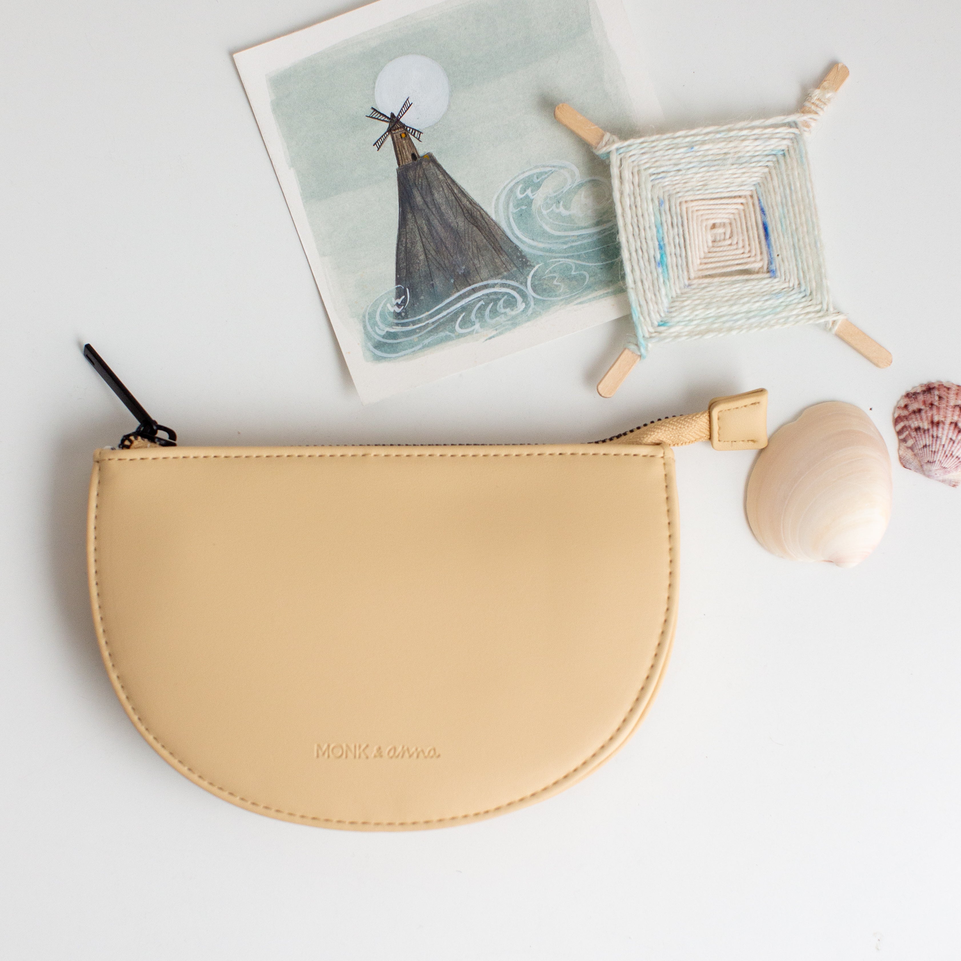 Half-Moon Leather Pouch