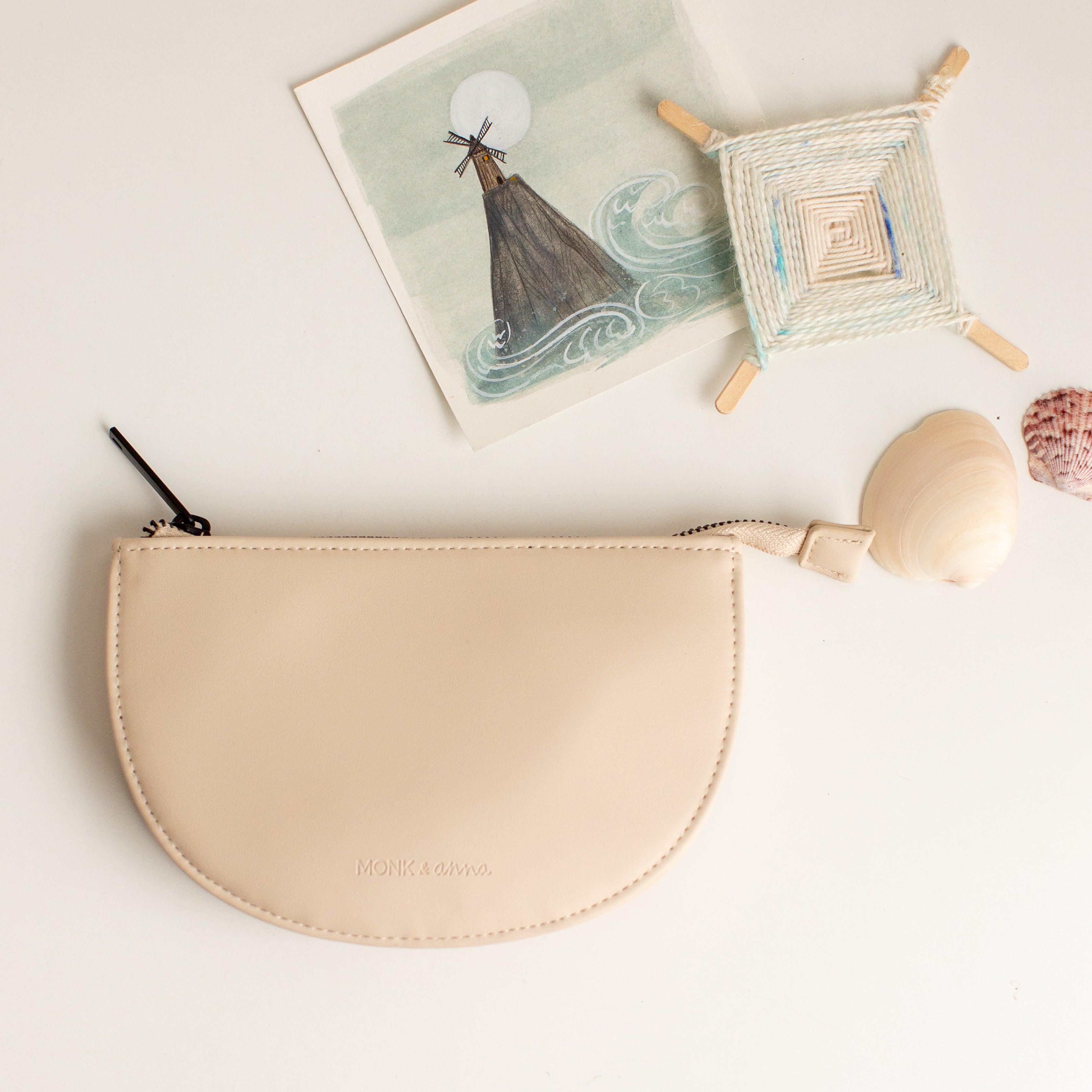 Half-Moon Leather Pouch