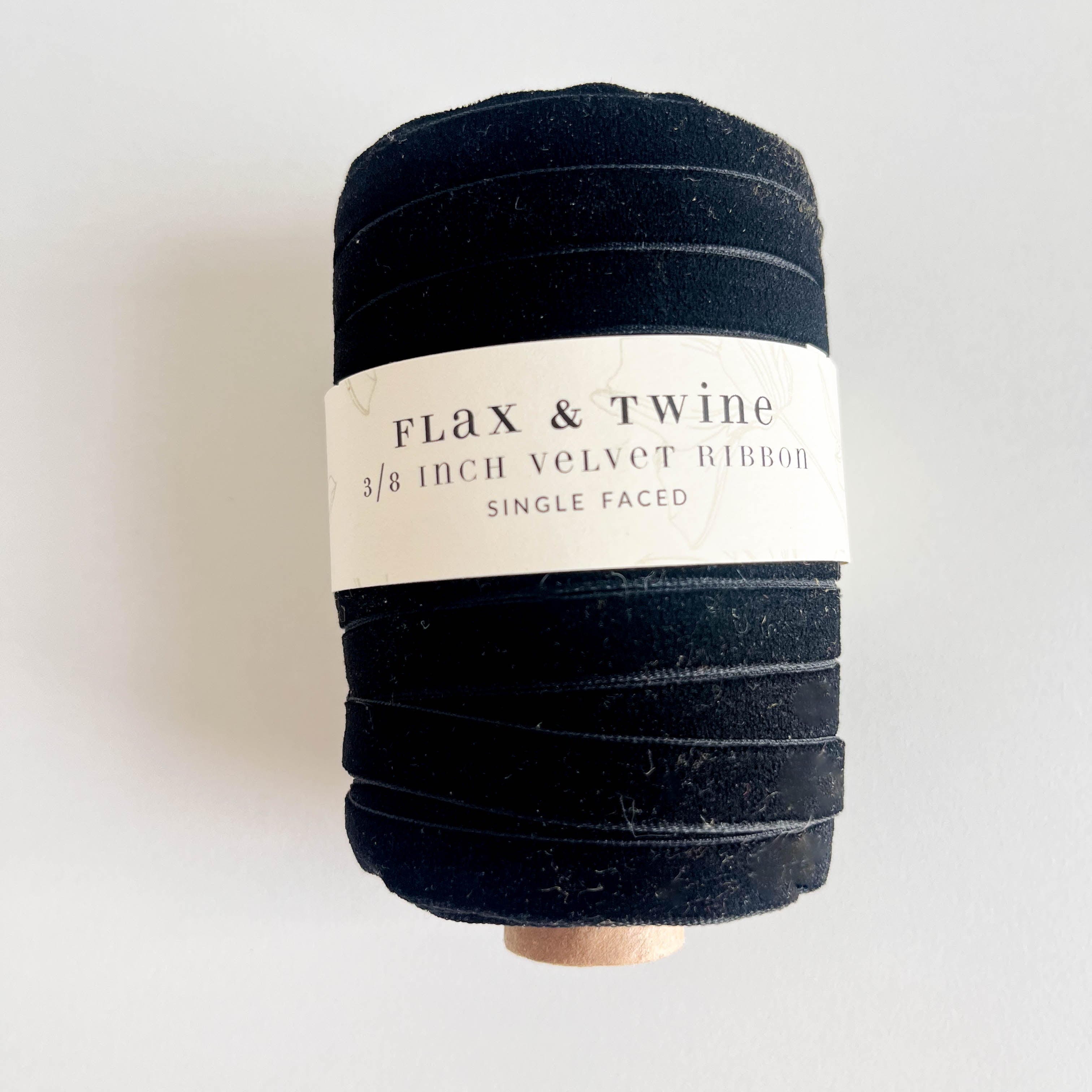 Flax & Twine 3/8" Velvet Ribbon