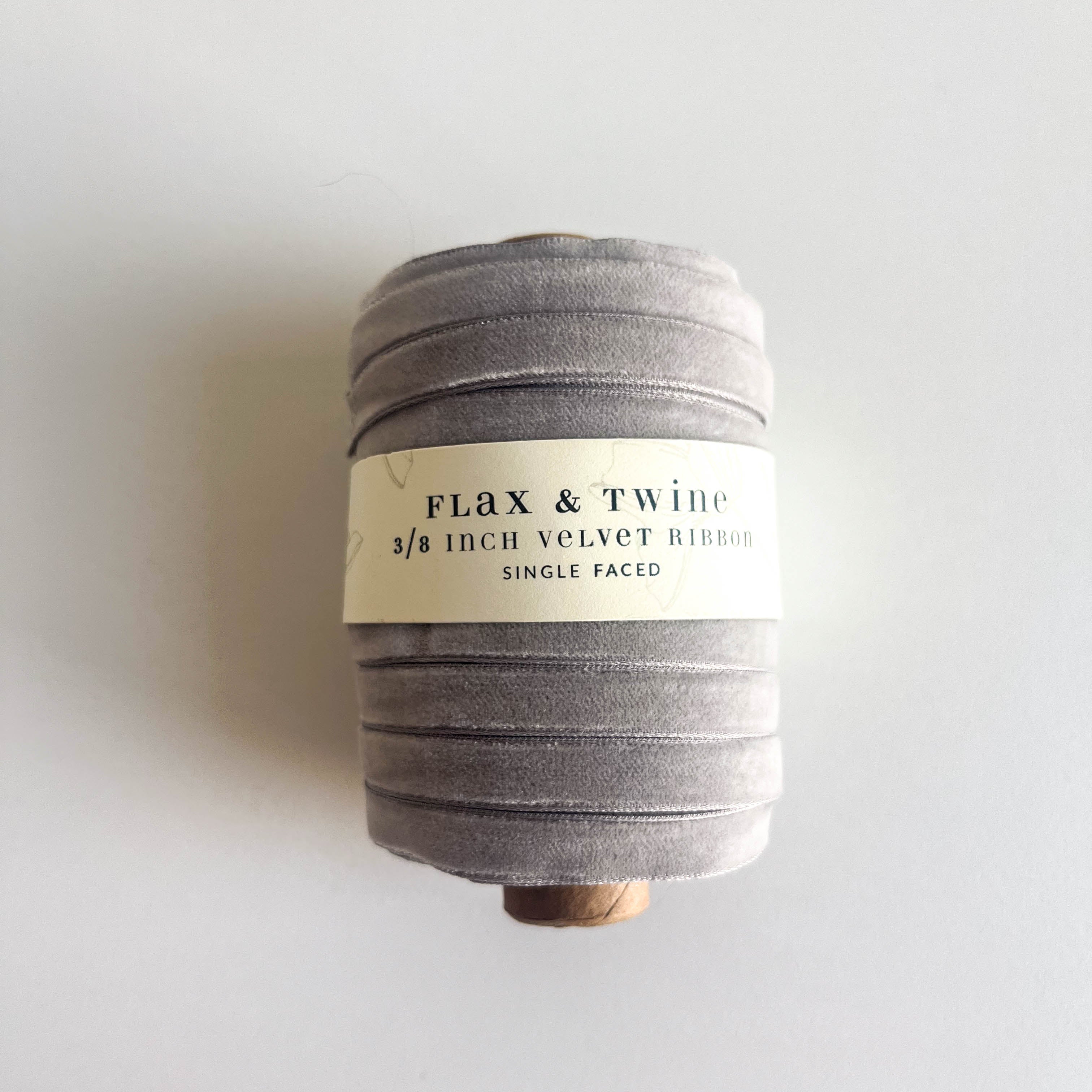 Flax & Twine 3/8" Velvet Ribbon