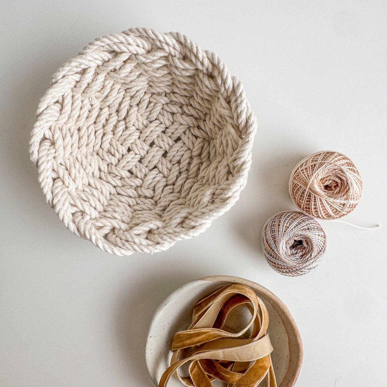 Josie Mini Rope Bowl Pattern