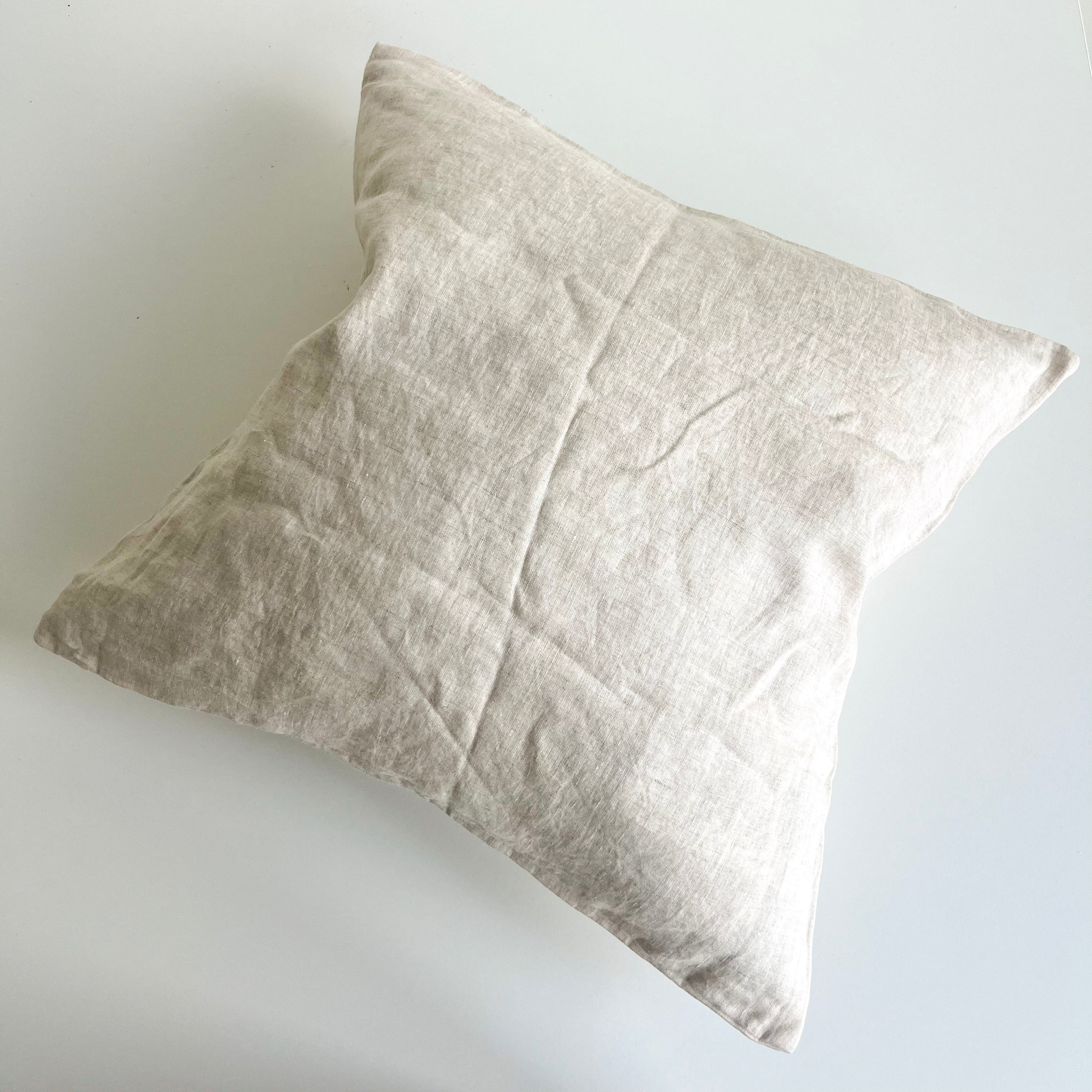 Natural Linen Pillow Cover