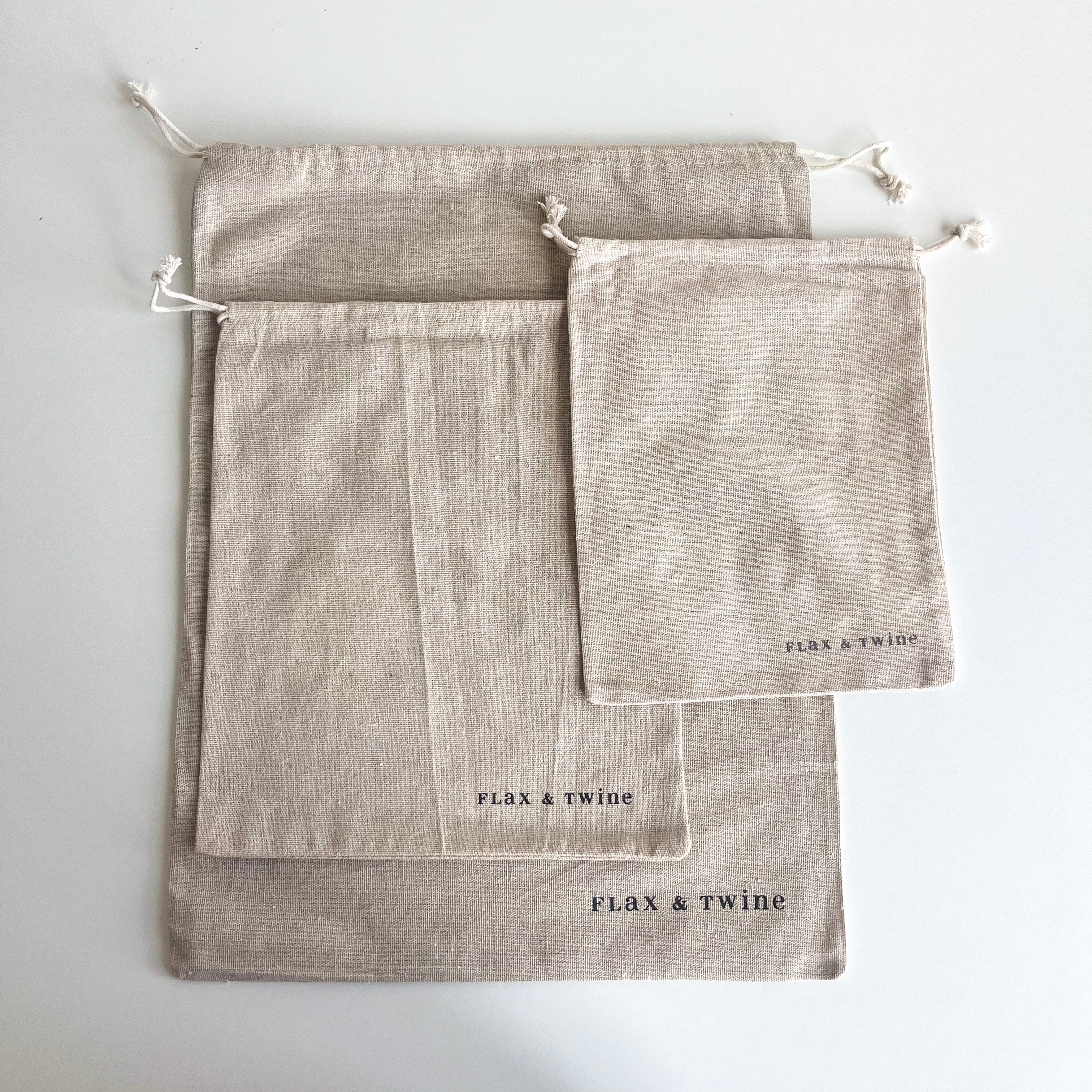 Flax & Twine Muslin Project Bags