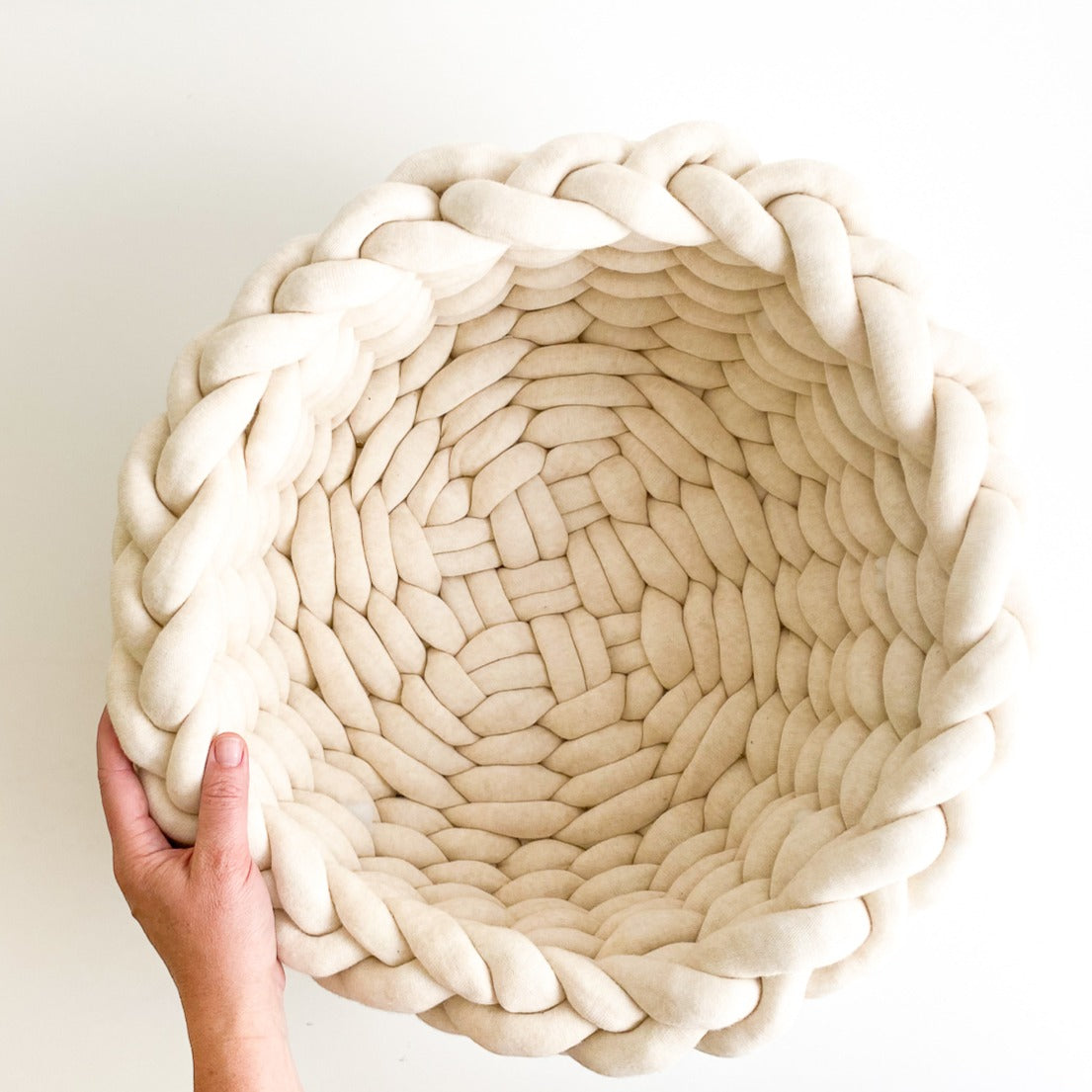 Giant Cotton Squish Twined Bowl Pattern