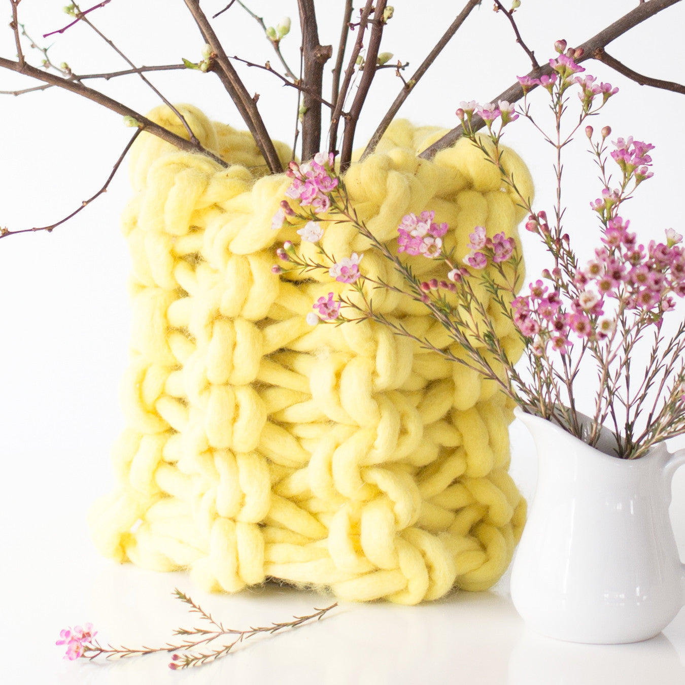 Arm Knit Chunky Vase Pattern