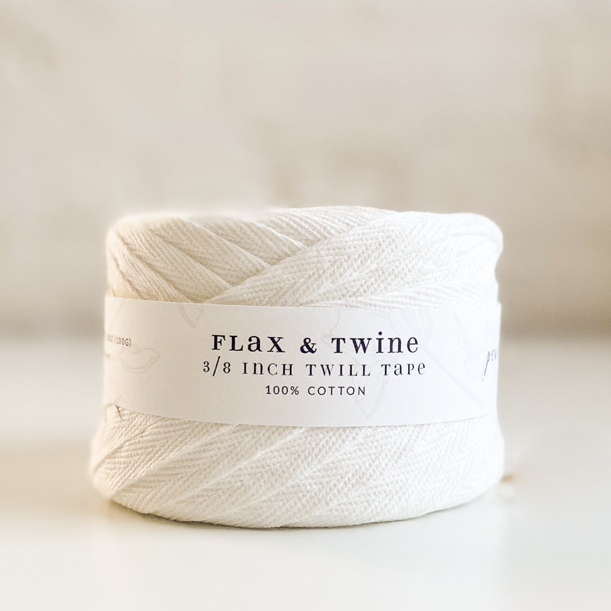 Flax & Twine Cotton Twill Tape (3/8")