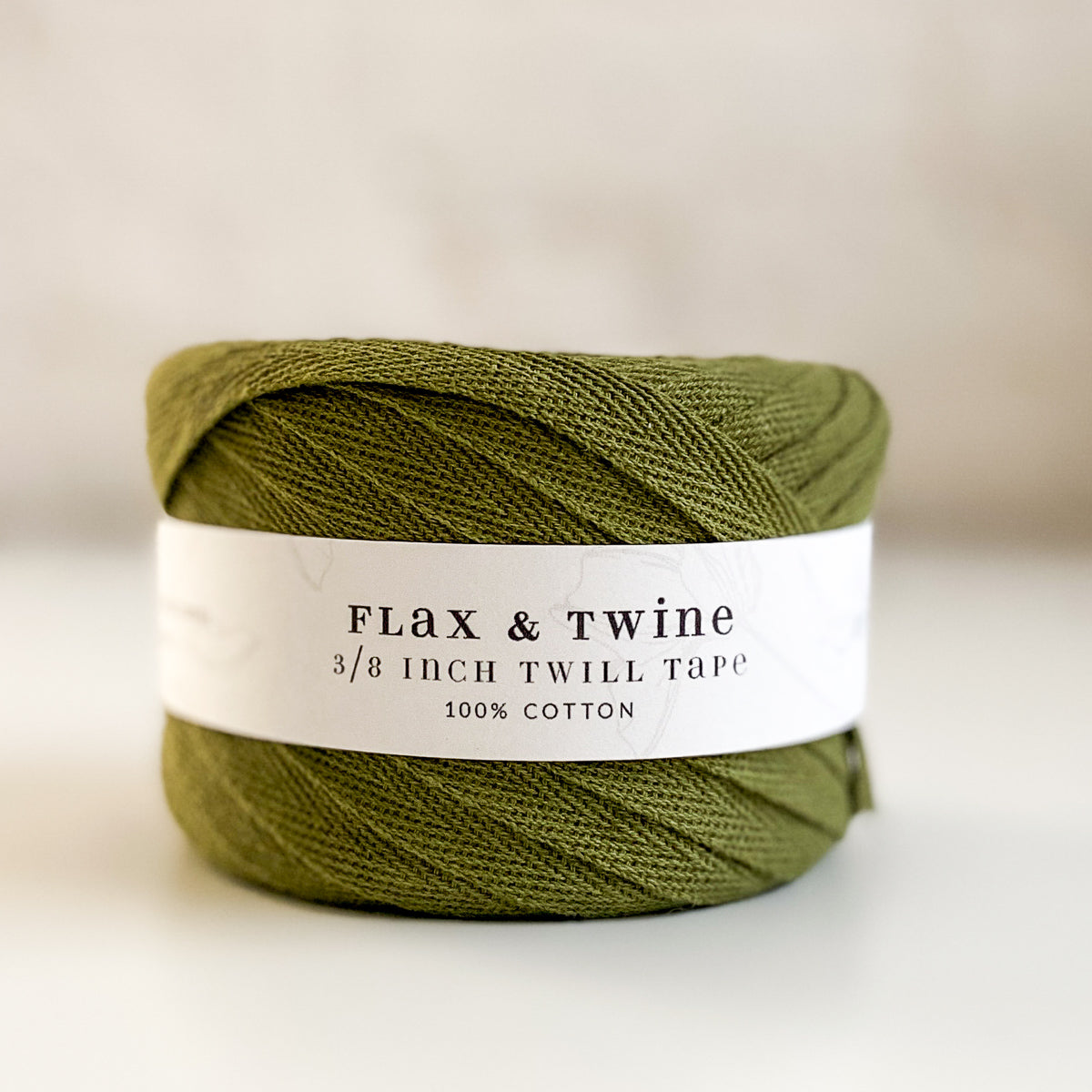 Flax & Twine Cotton Twill Tape (3/8")