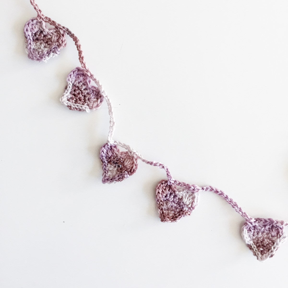 Teeny Crochet Heart Garland Kit