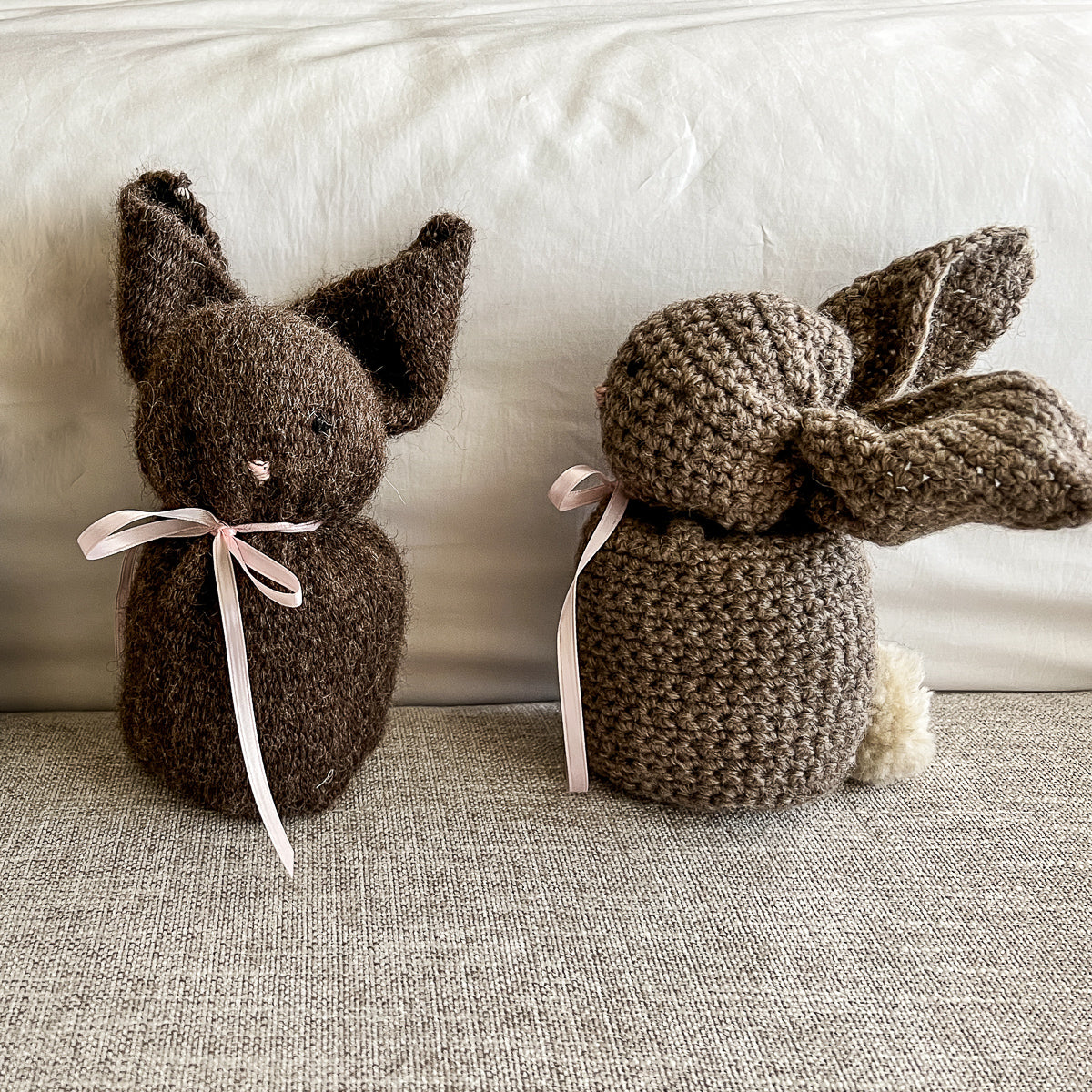 Easy Bunny Pattern - Knit, Crochet or Weave