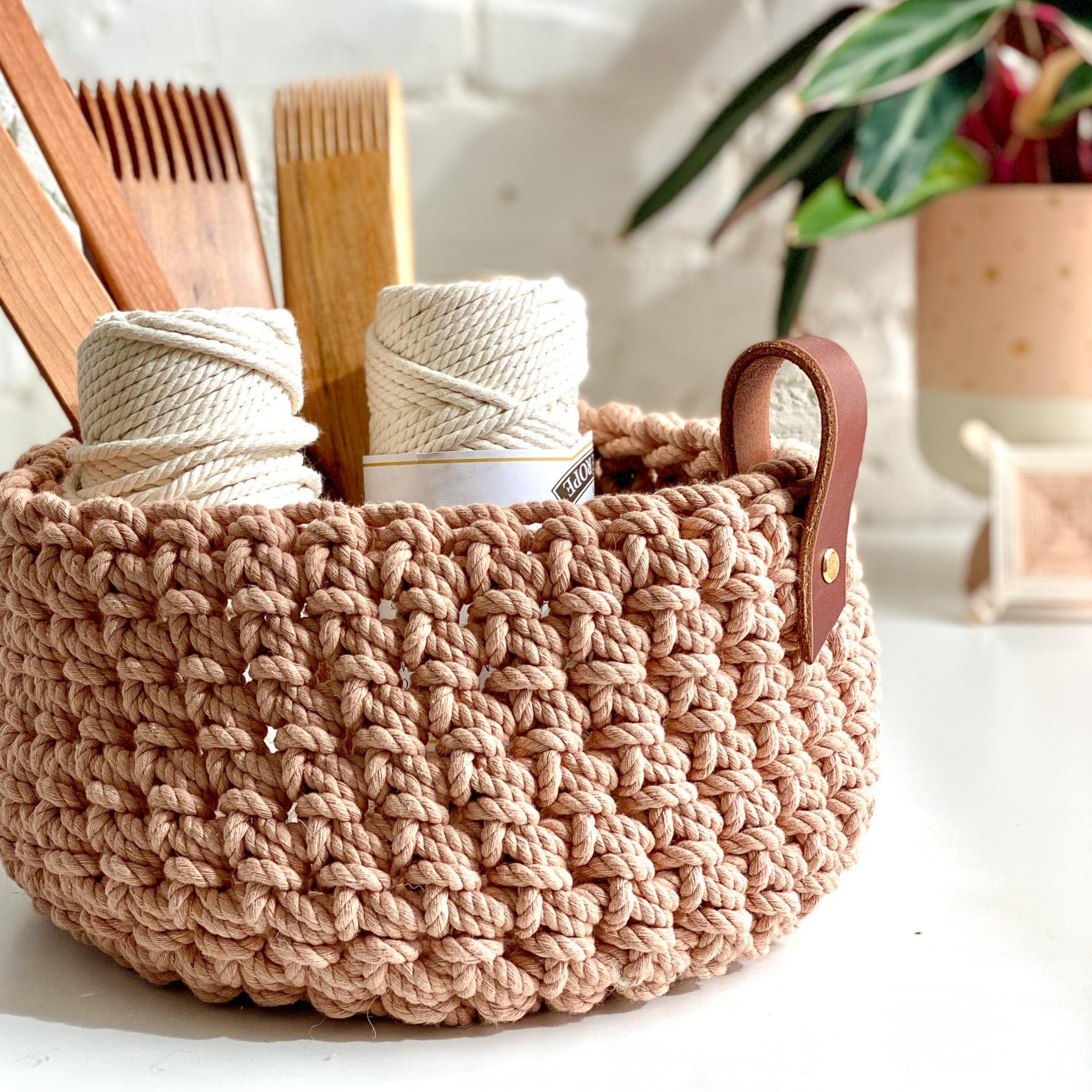 Leather Handle Kit - Decorative 7" Handle With Hardware