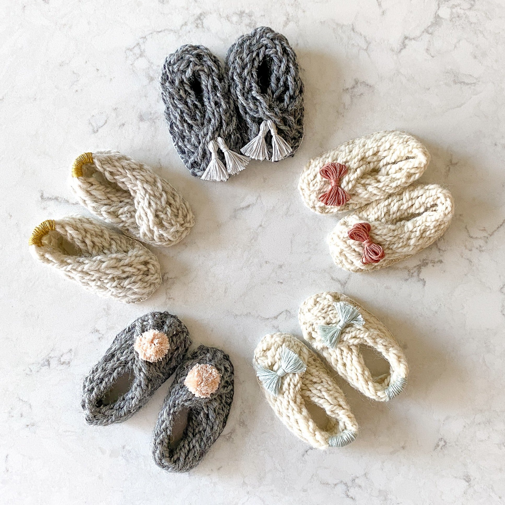 Knitted deals baby booties