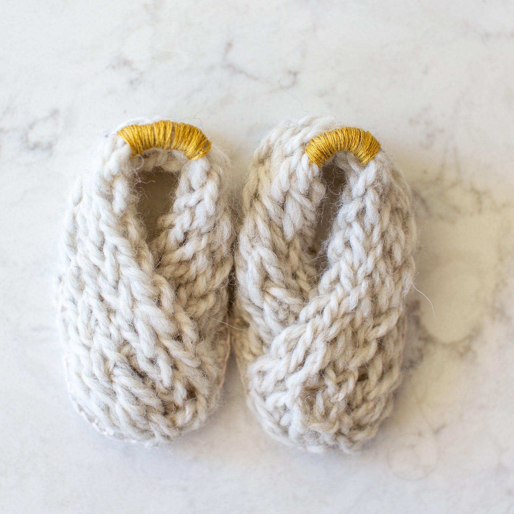 Finger Knit Baby Bootie Kit