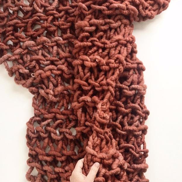 Jumbo Arm Knit Blanket Throw Pattern