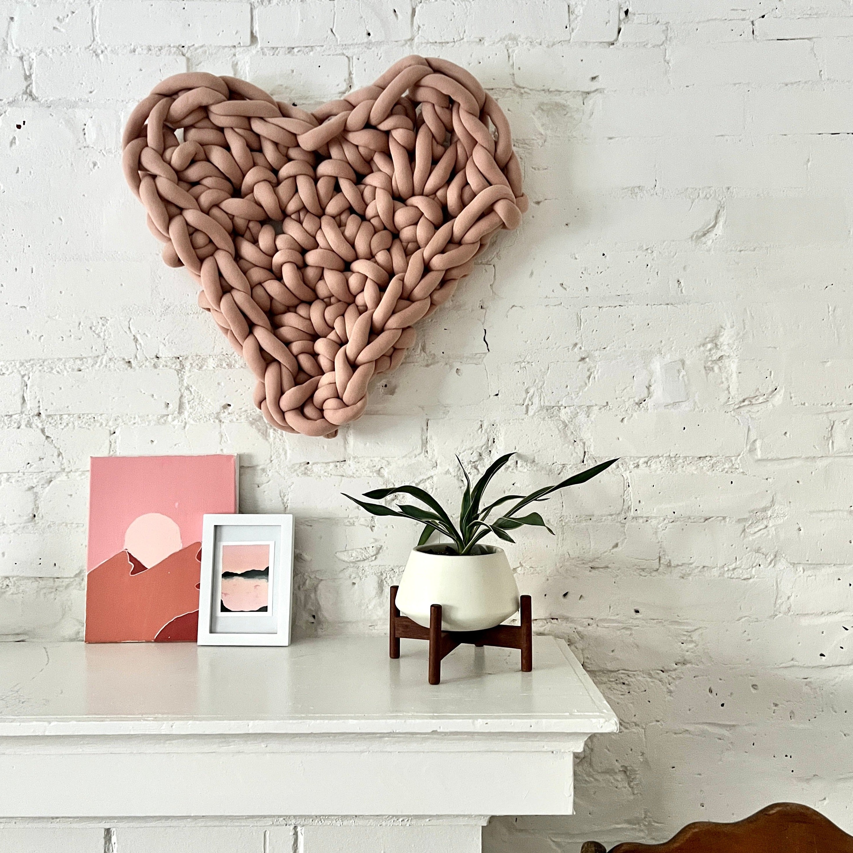 Giant Hand Crocheted Heart Pattern & Video