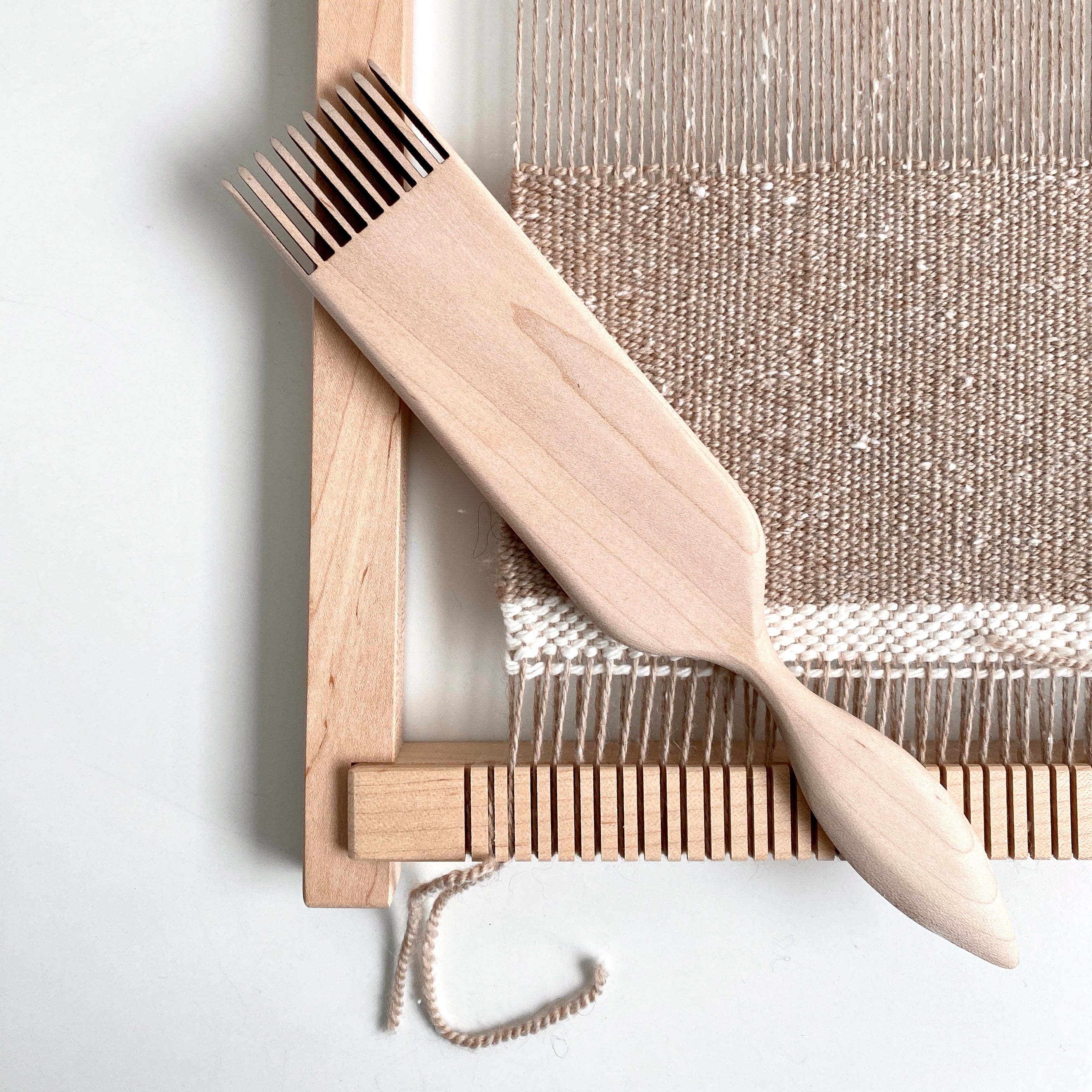 Flax & Twine 4" Comb / Beater in Walnut or Maple