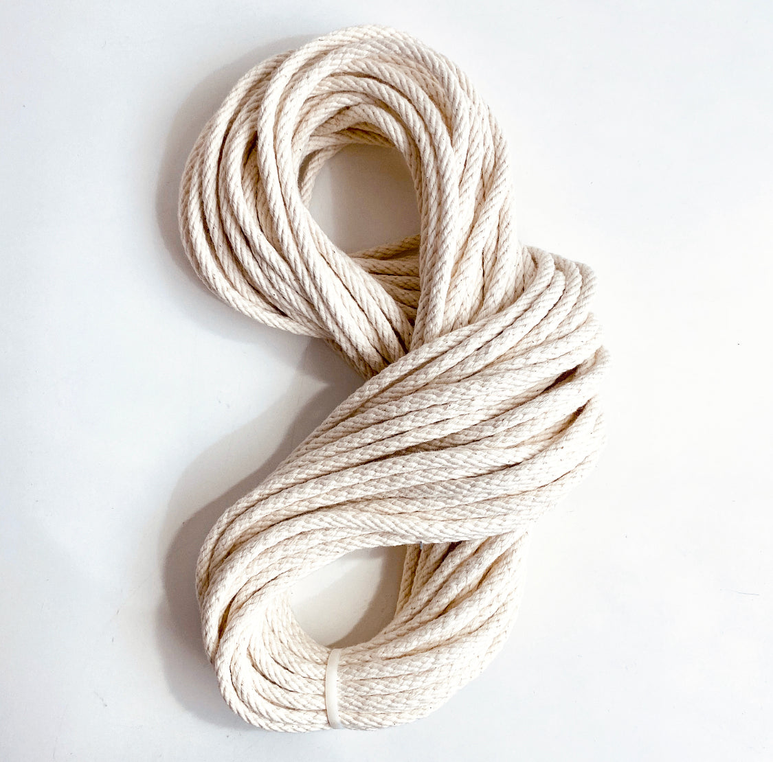 75 Feet 7/32" 100%  Braided Cotton Rope